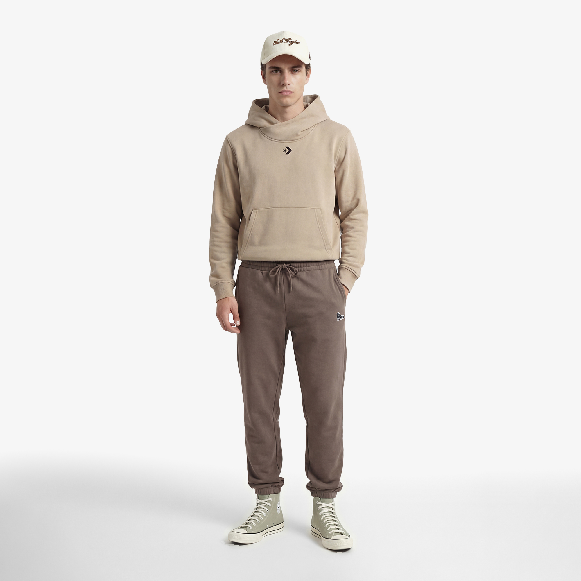 Converse Sneaker Patch Erkek Gri Eşofman Altı