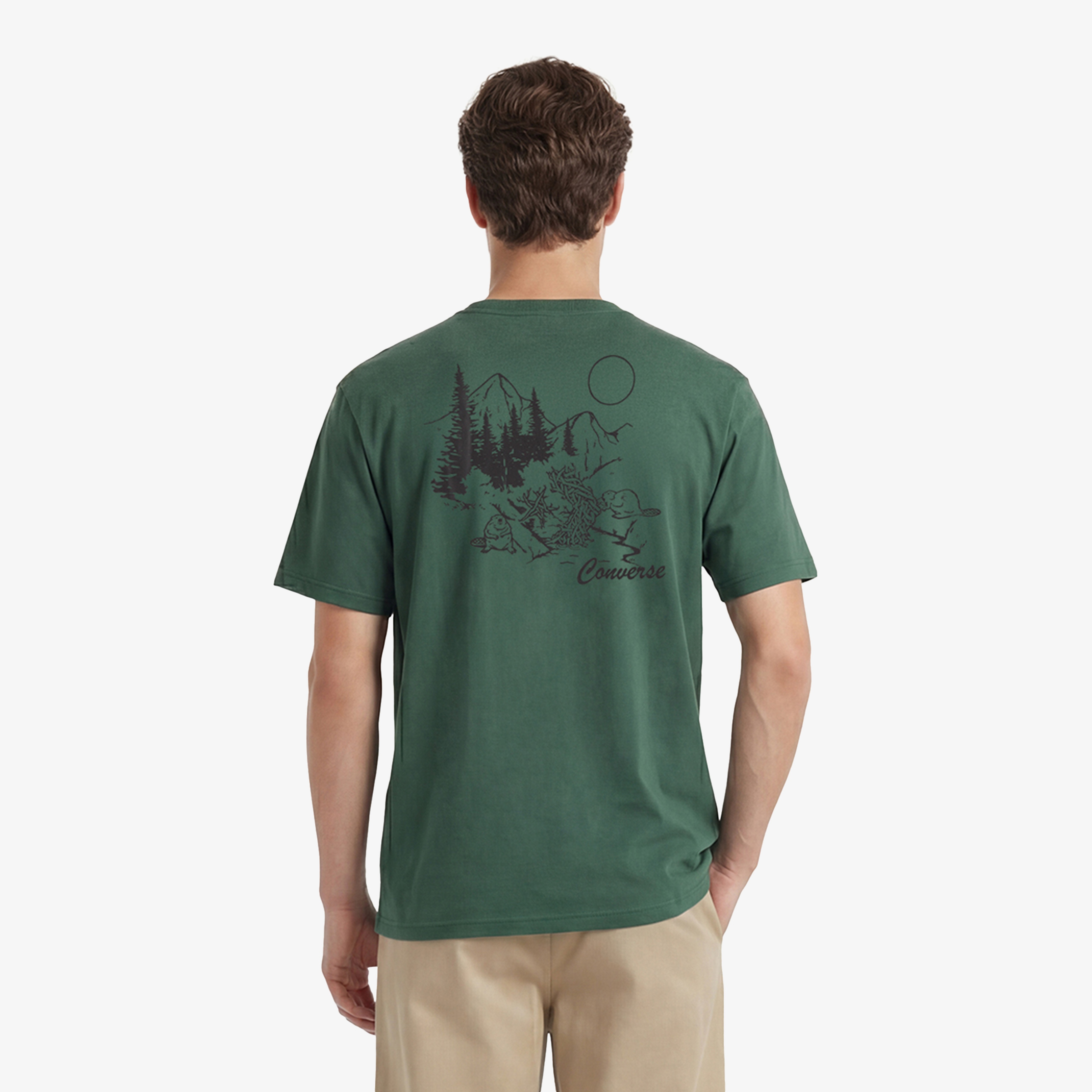 Converse Classic Erkek Gri T-Shirt