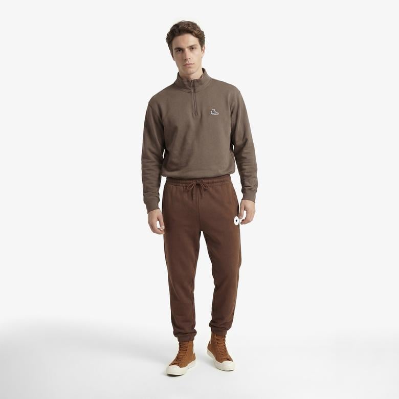 Converse Standard Fit Core Chuck Patch Erkek Kahverengi Eşofman Altı