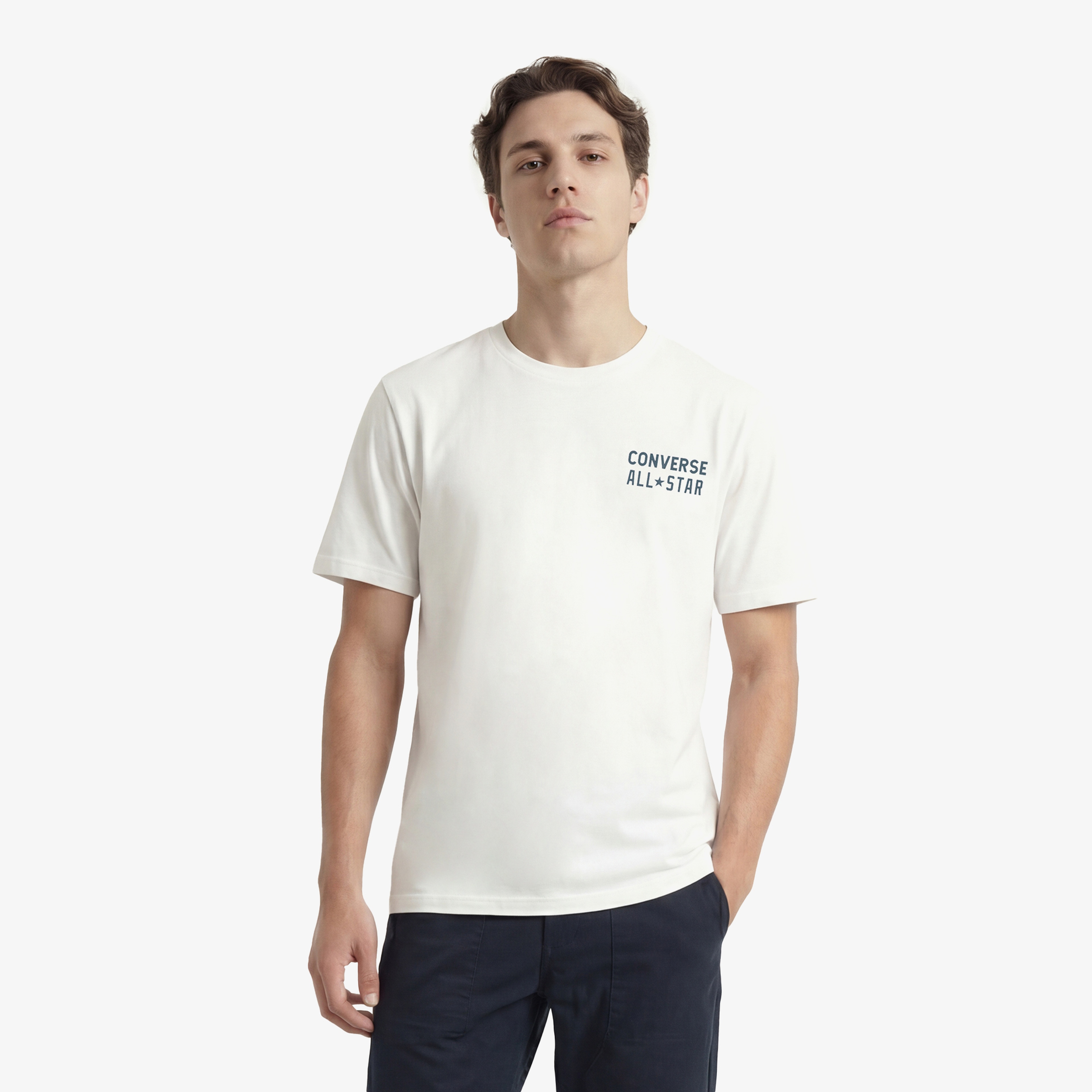 Converse Retro Chuck Taylor Erkek Beyaz T-Shirt