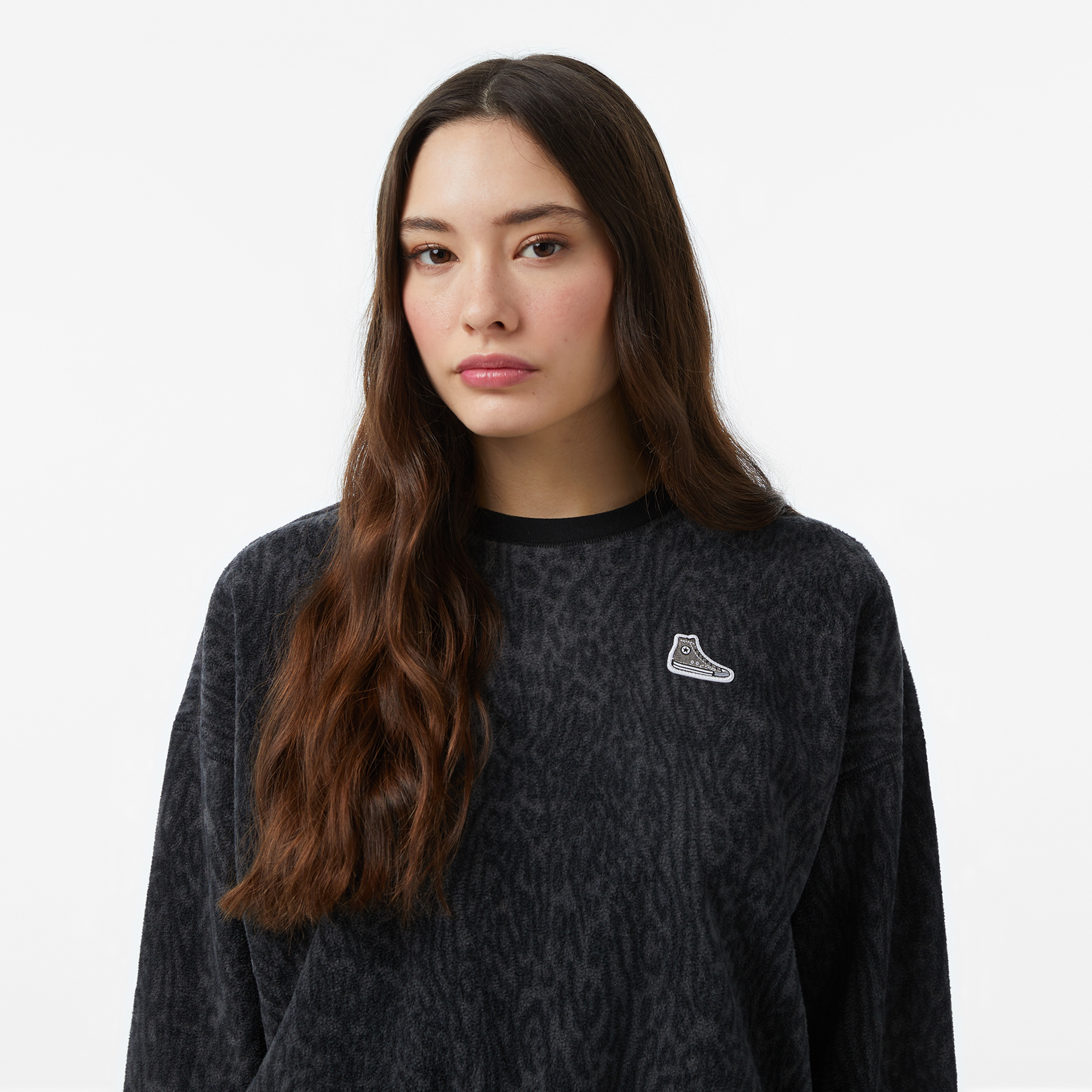 Converse Kadın Siyah Sweatshirt