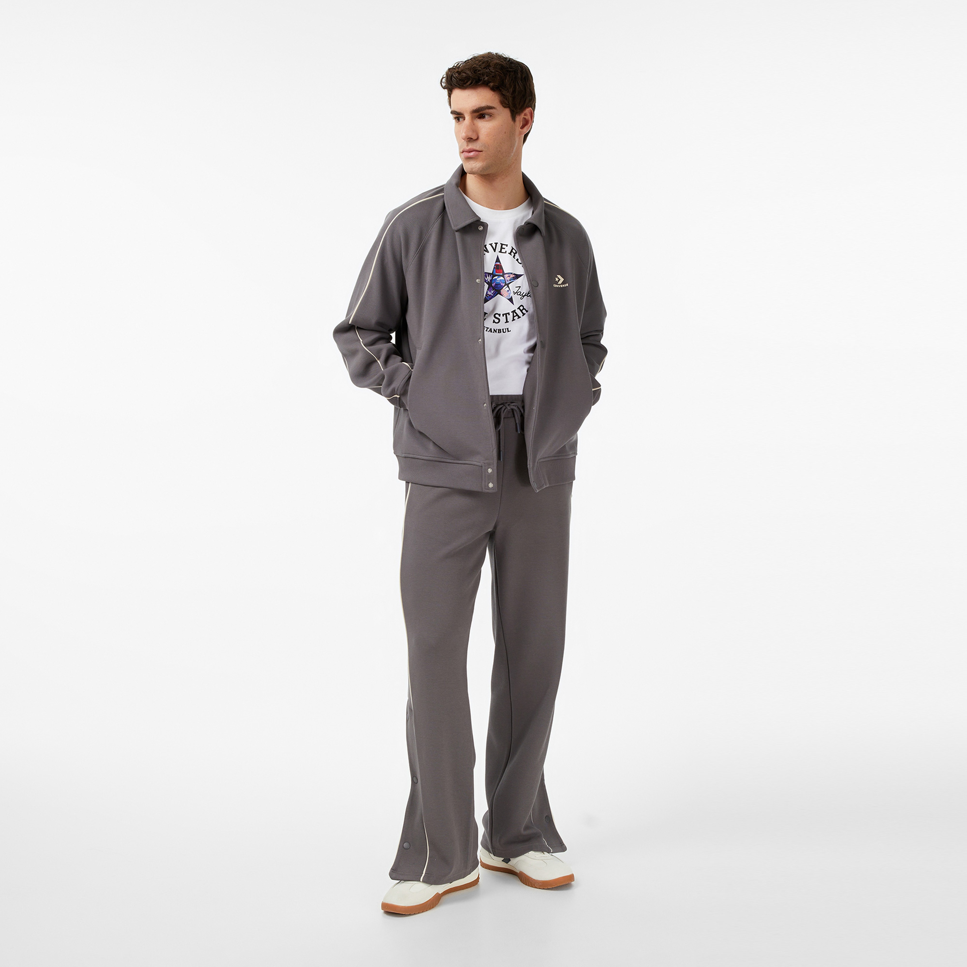 Converse Erkek Gri Ceket