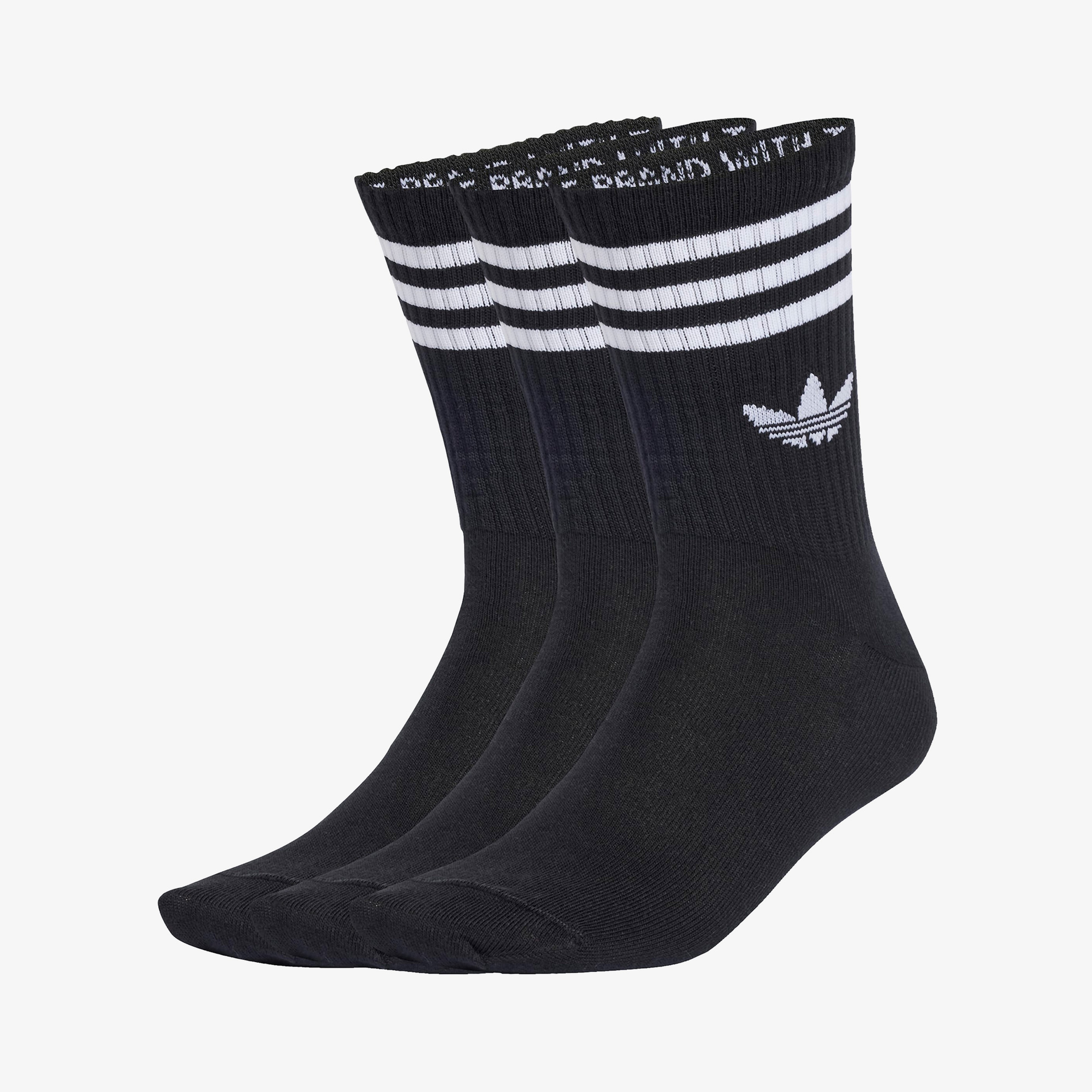 adidas 3S Crew Unisex Siyah 3'lü Çorap