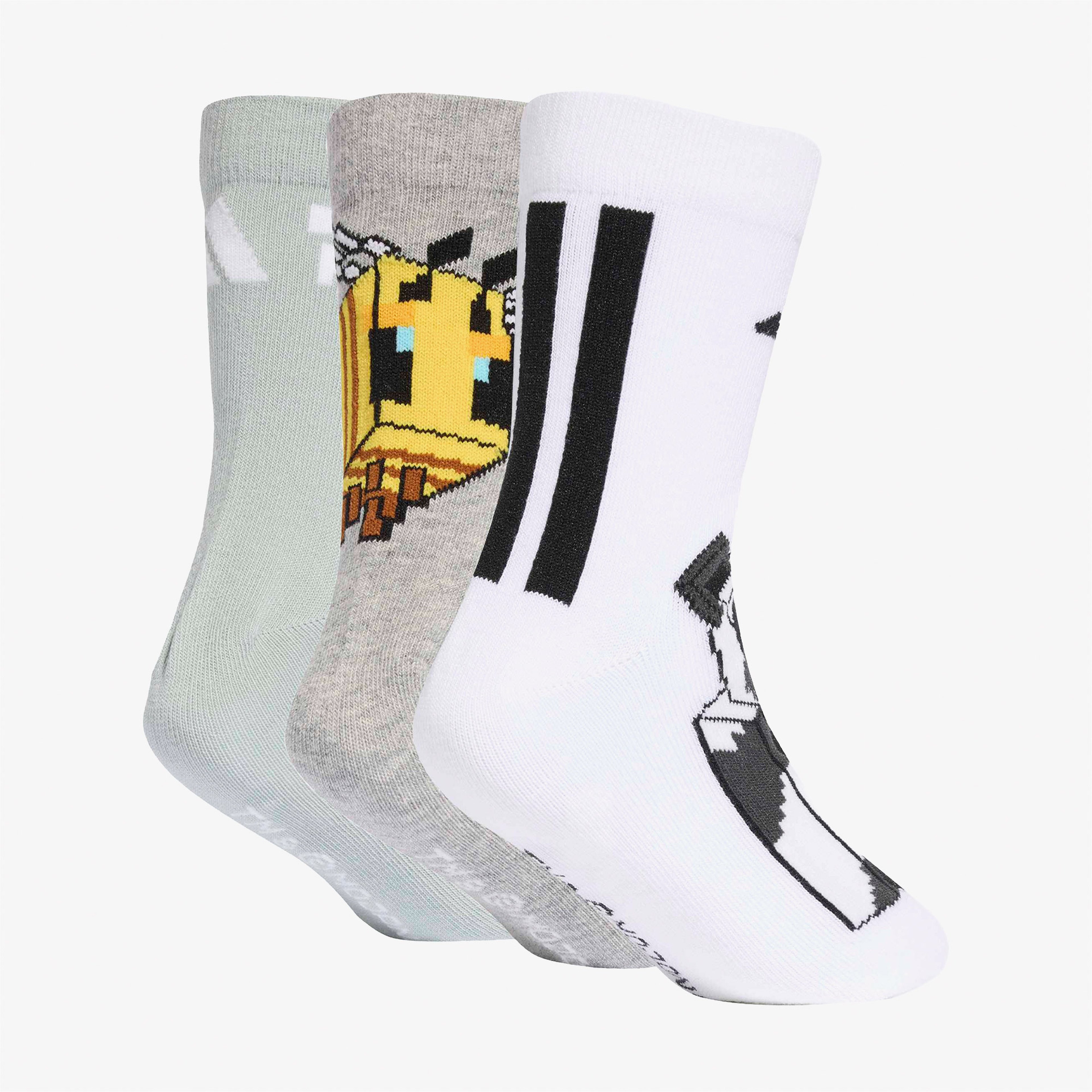 adidas Minecraft Unisex Yeşil 3'lü Çorap