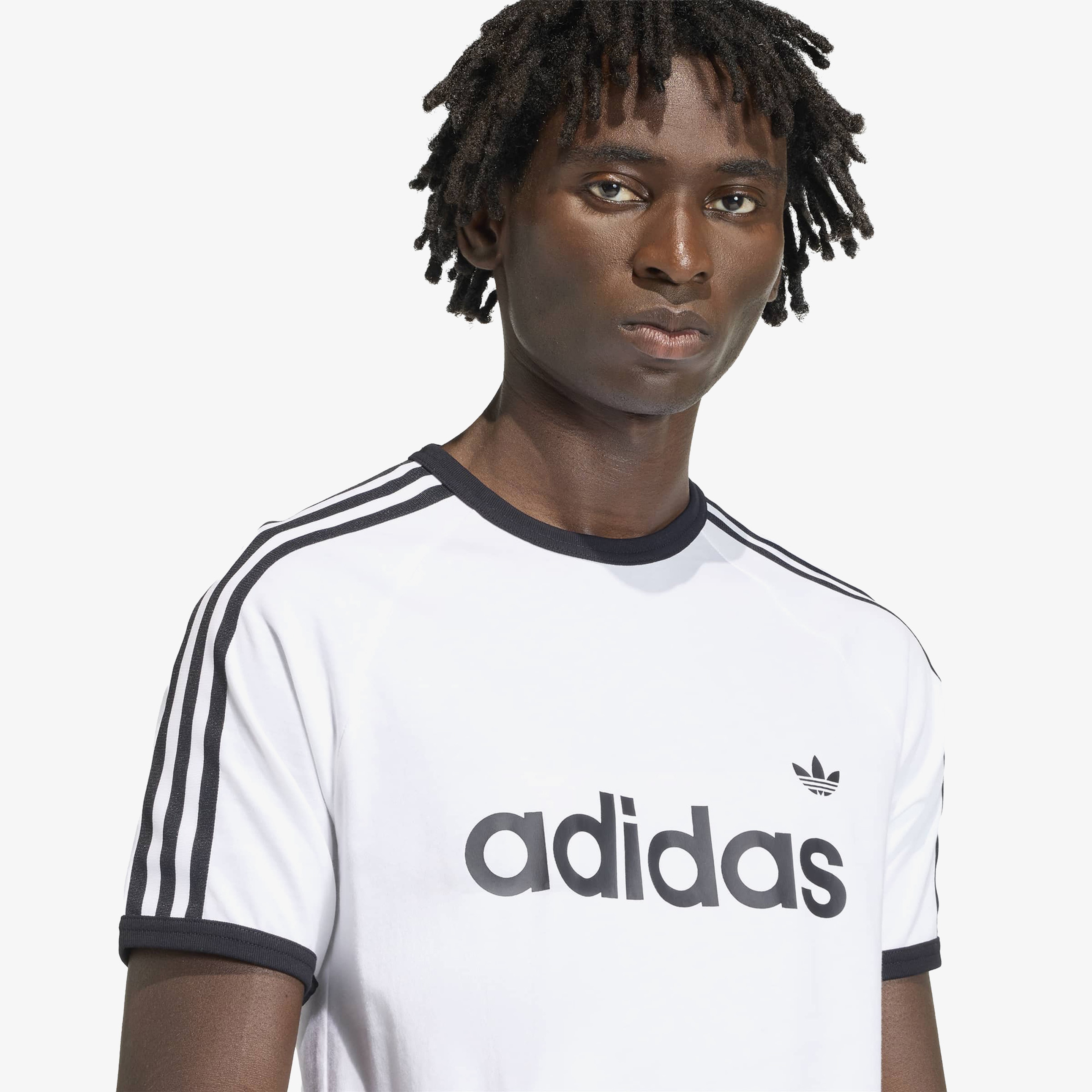 adidas 3S Ringer Erkek Beyaz T-Shirt
