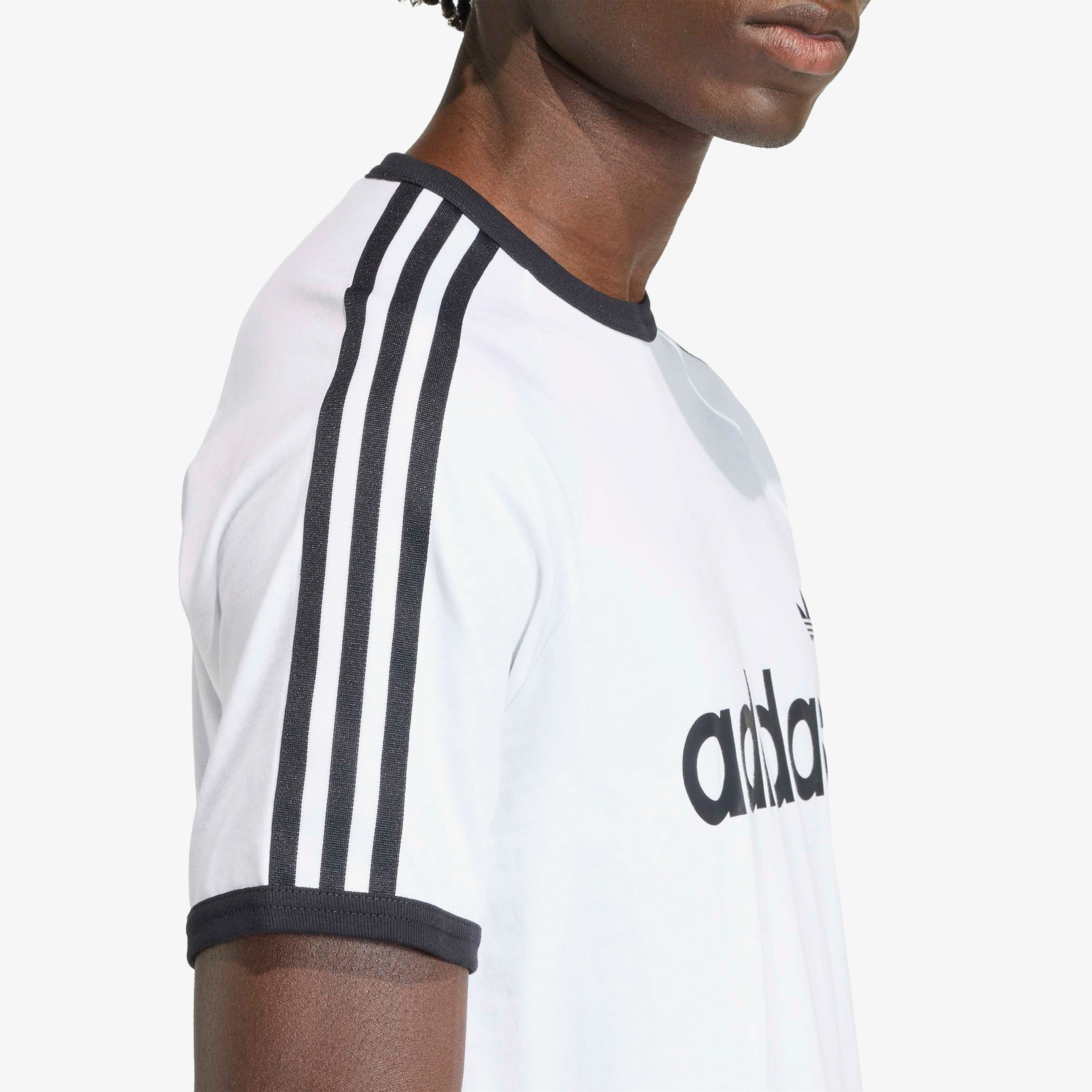adidas 3S Ringer Erkek Beyaz T-Shirt