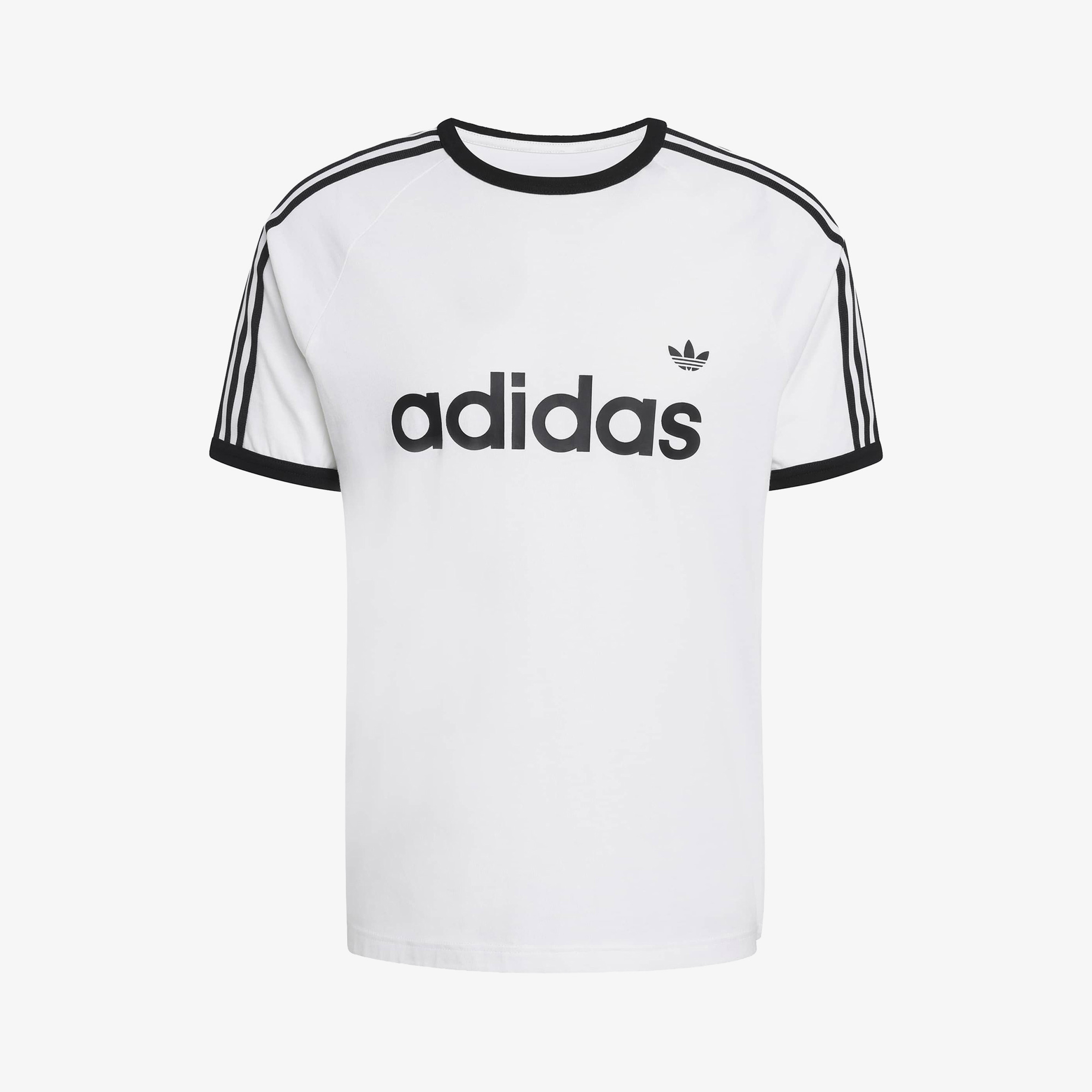 adidas 3S Ringer Erkek Beyaz T-Shirt