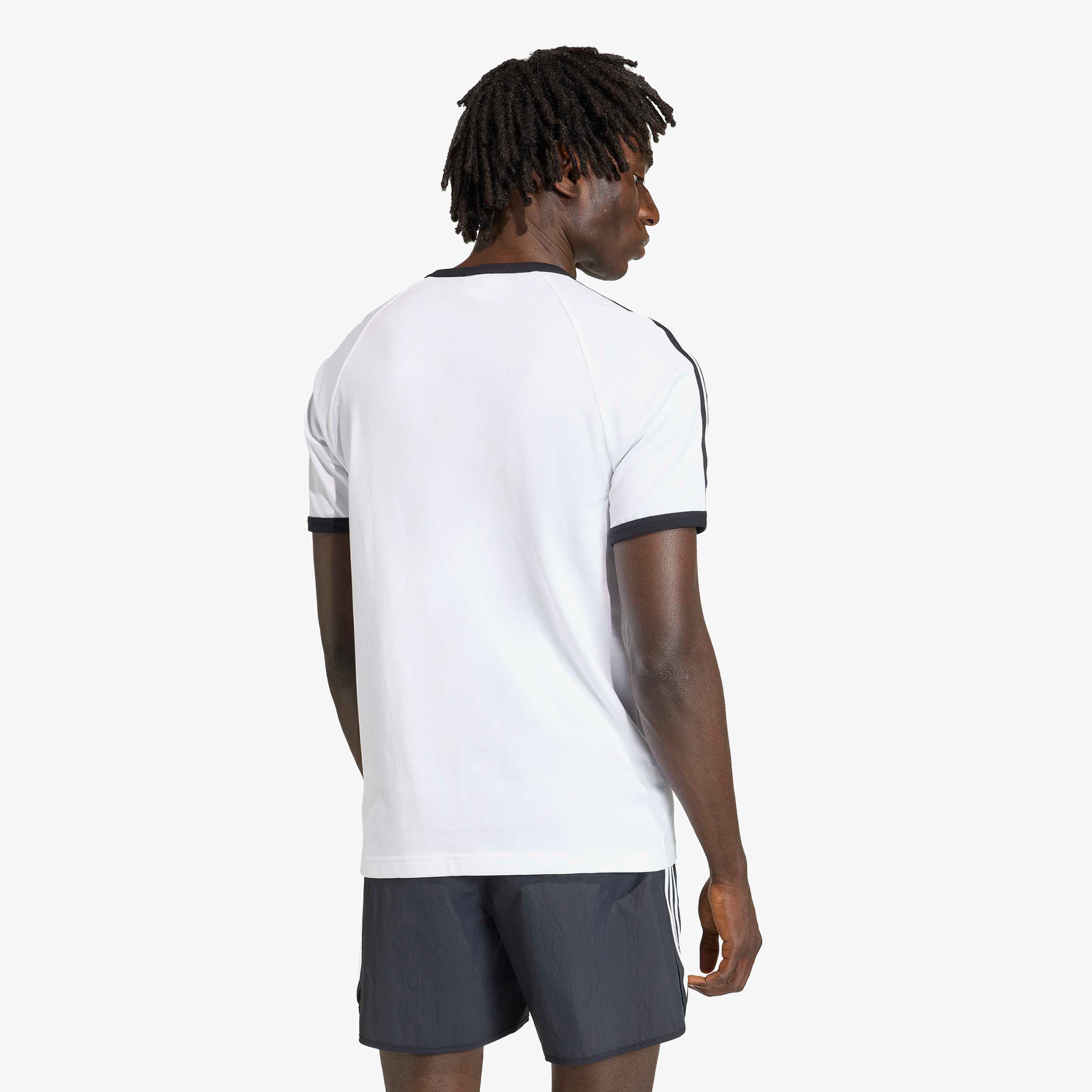adidas 3S Ringer Erkek Beyaz T-Shirt