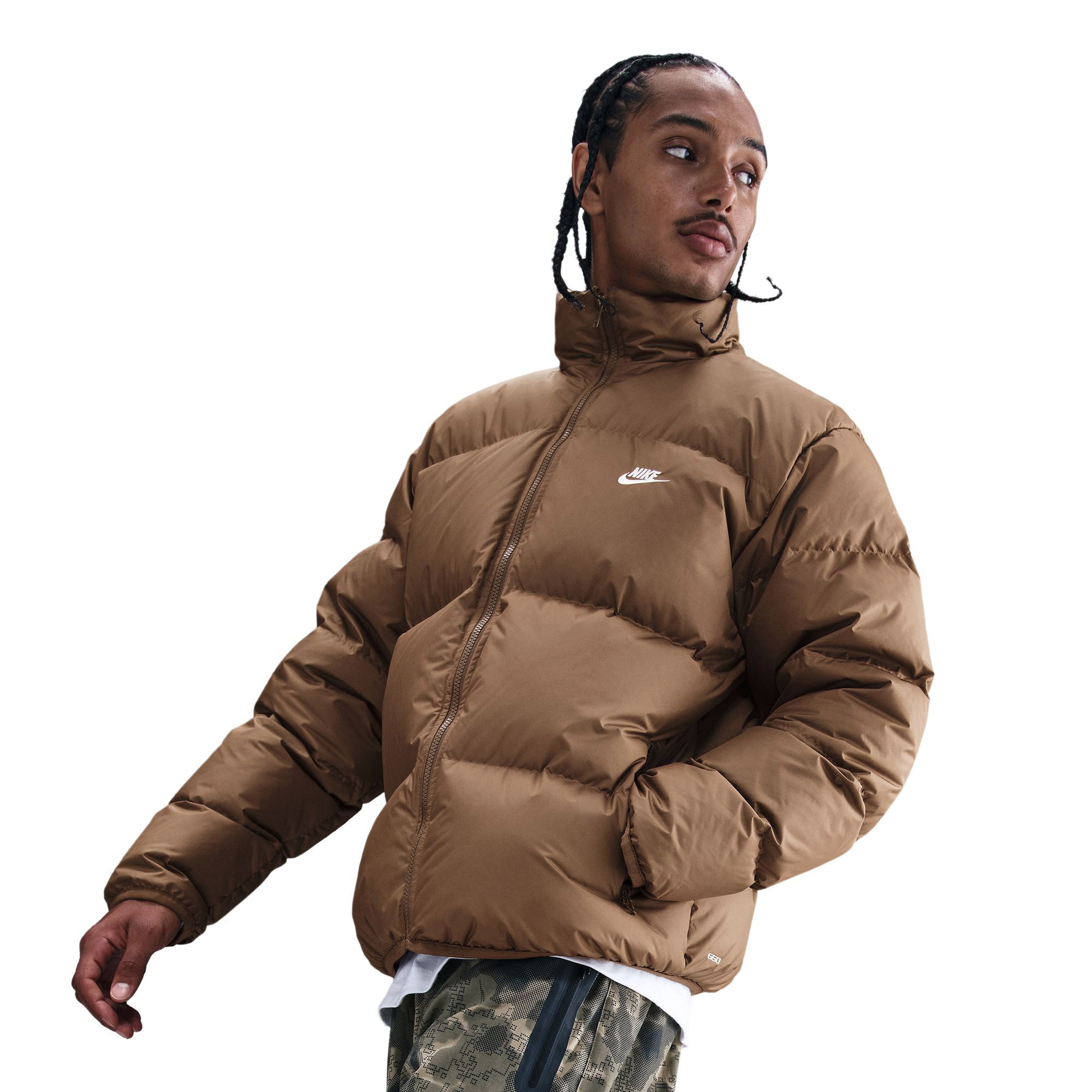 Nike Sportswear Club Erkek Kahverengi Ceket