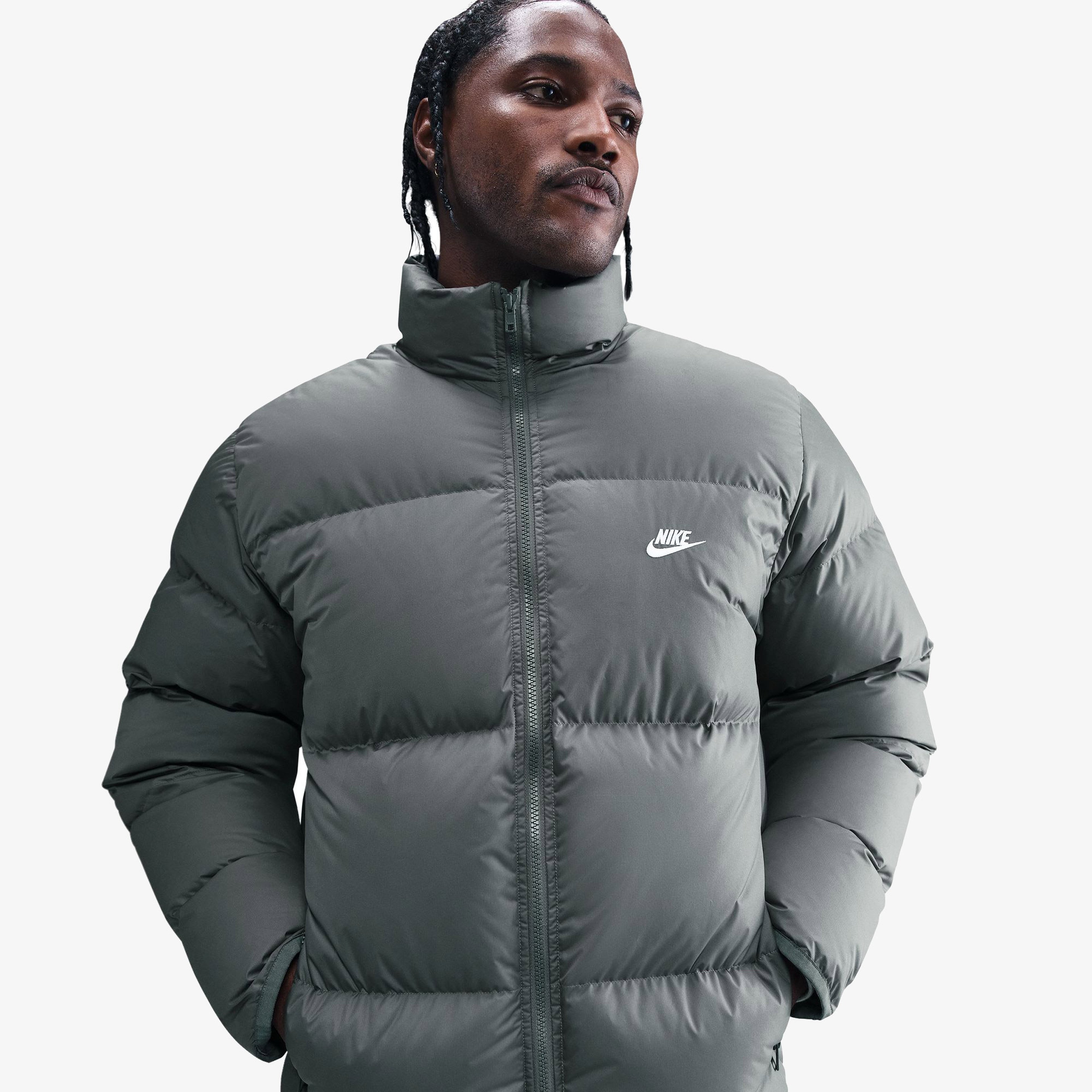 Nike Sportswear Club Erkek Gri Ceket