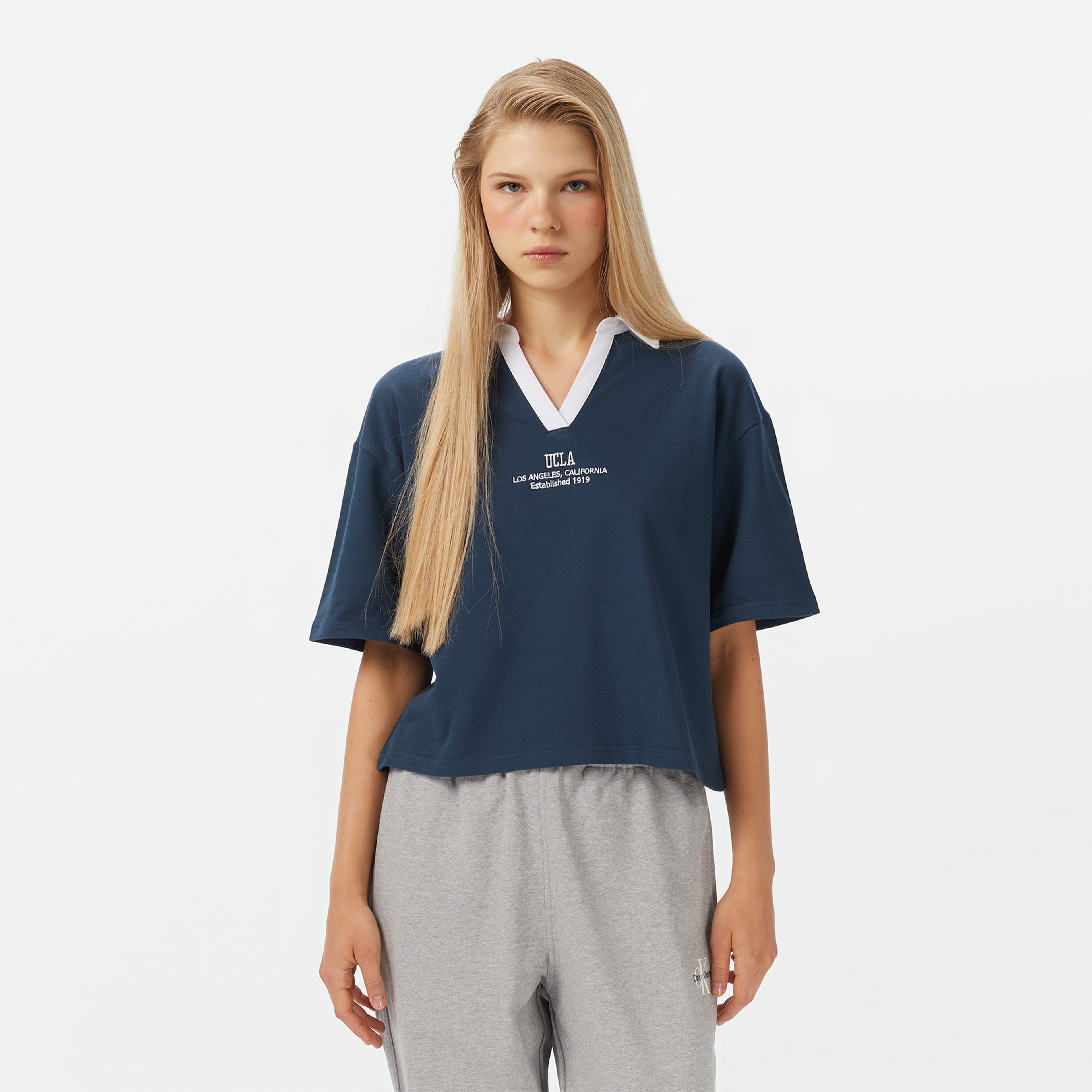 UCLA Polly Kadın Lacivert T-Shirt