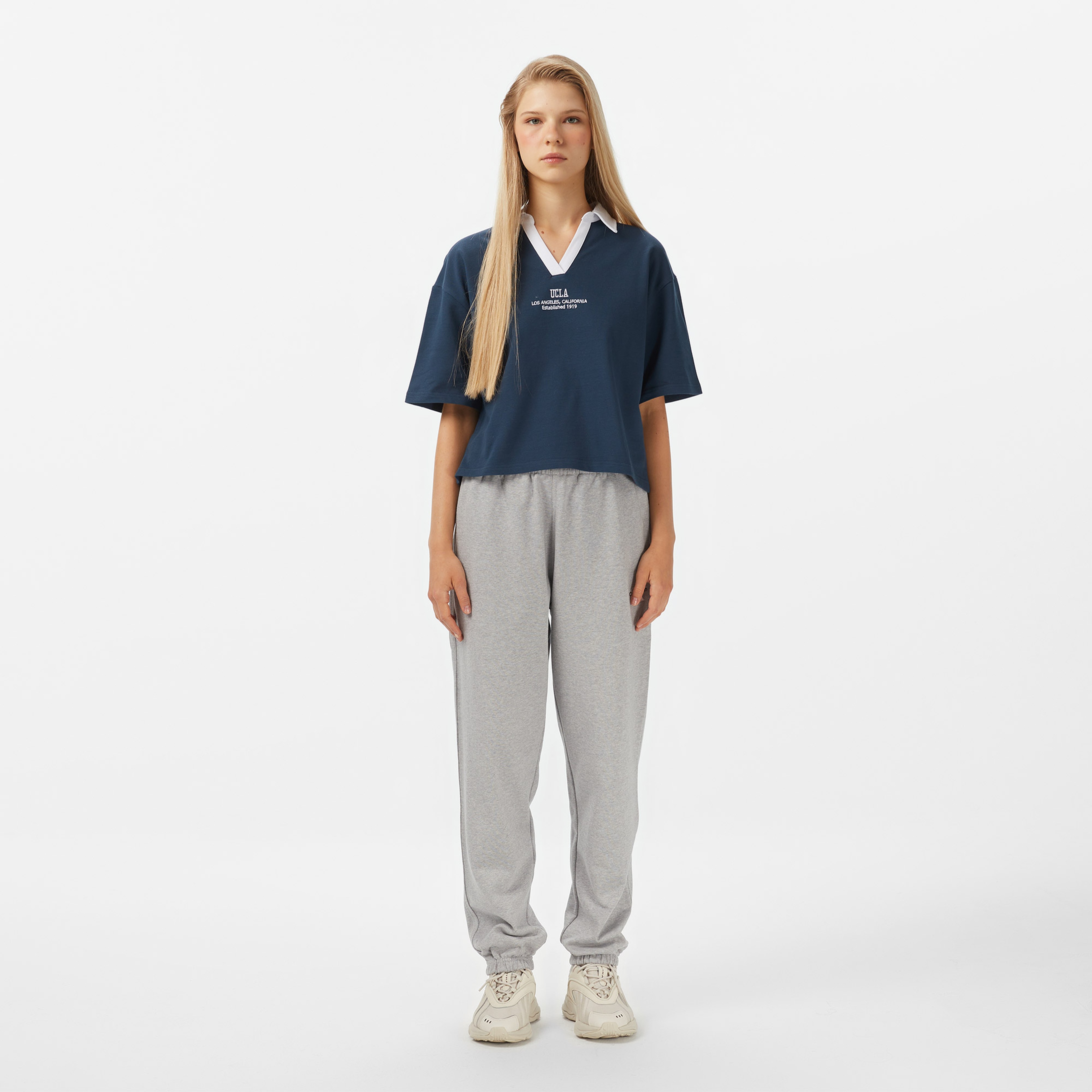 UCLA Polly Kadın Lacivert T-Shirt