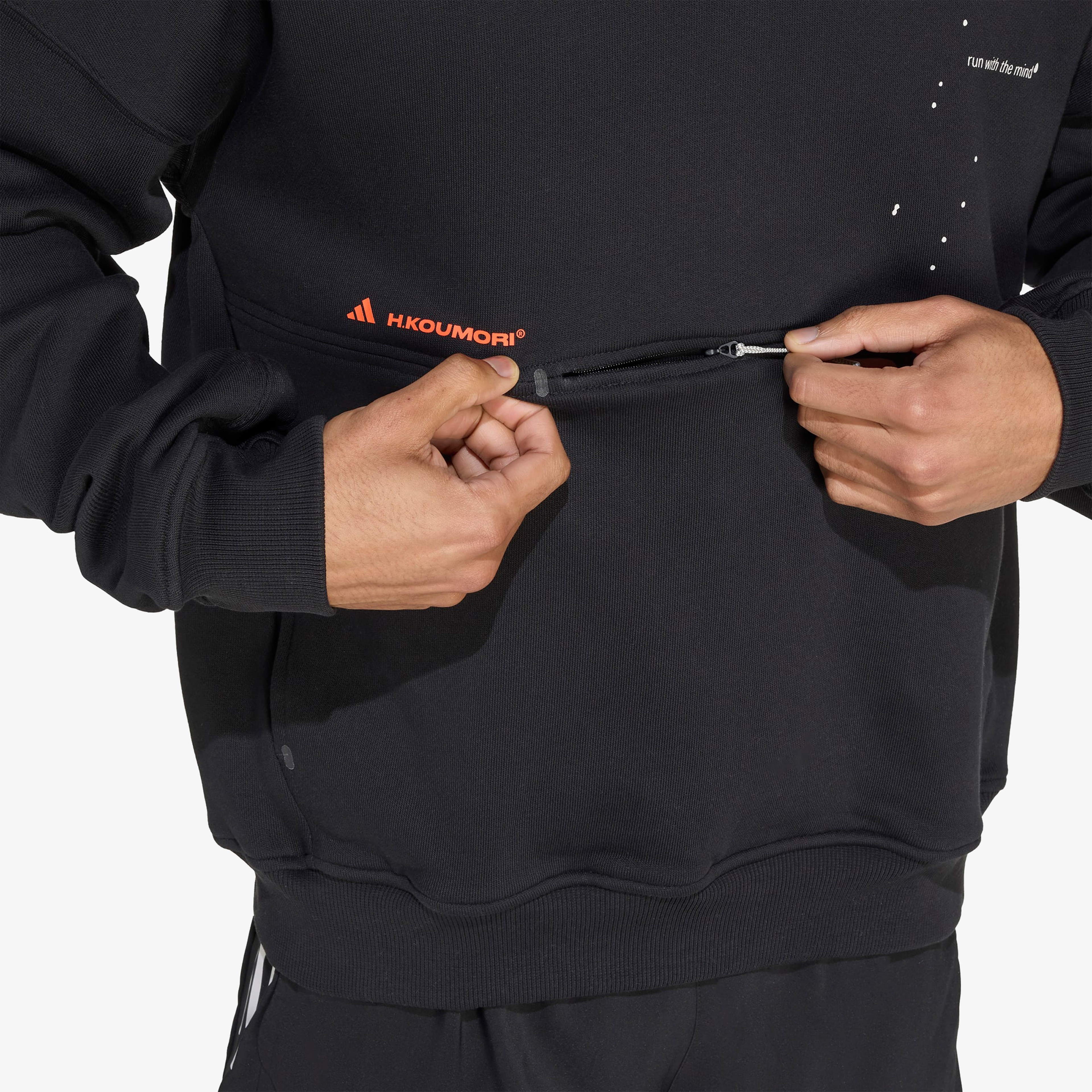 adidas Adi365 H.Koumori Running Erkek Siyah Koşu Sweatshirt