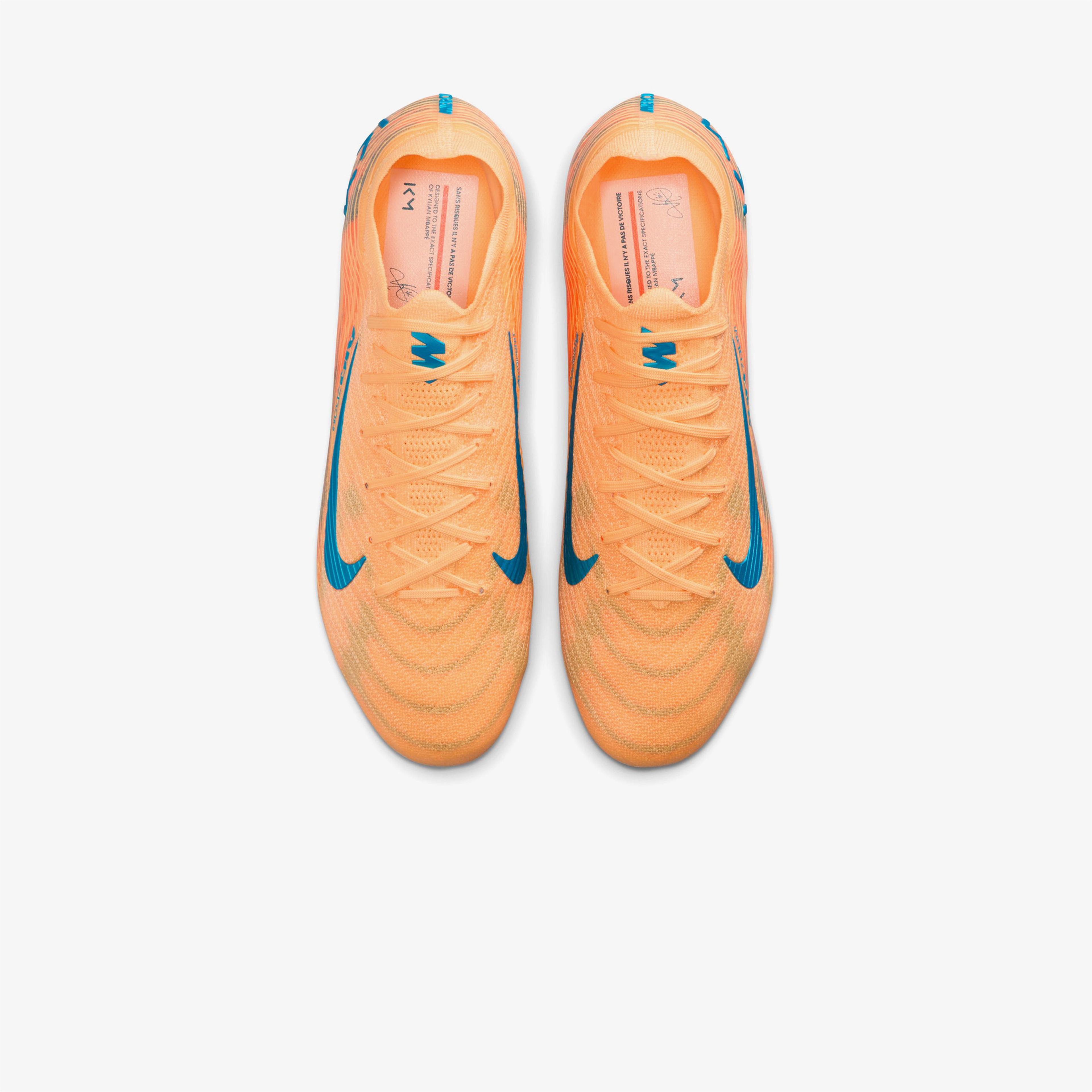 Nike Mercurial Vapor 16 Elite Kylian Mbappe Erkek Turuncu Çim Saha Kramponu