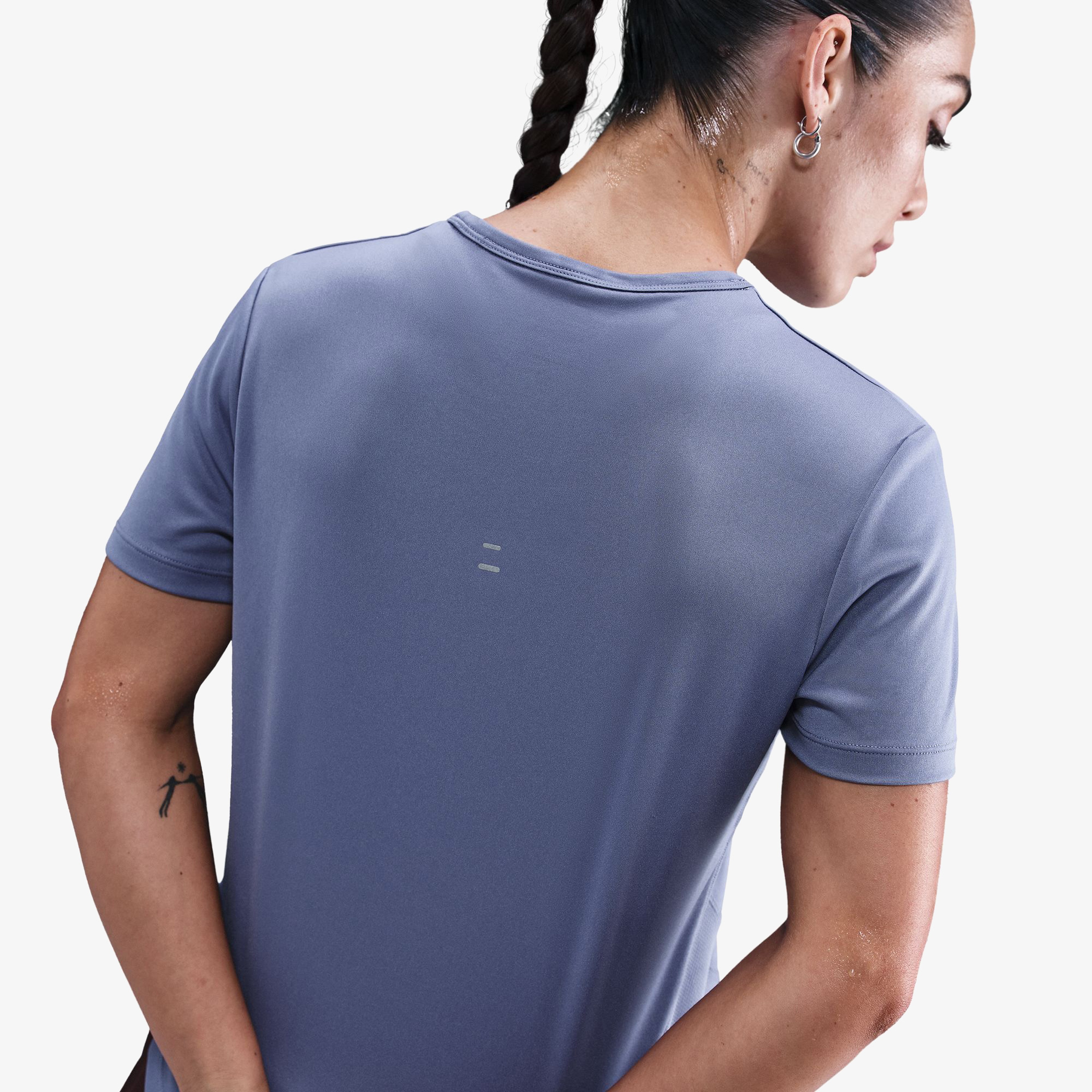 Nike Tempo Swoosh Run Kadın Mavi Koşu T-Shirt