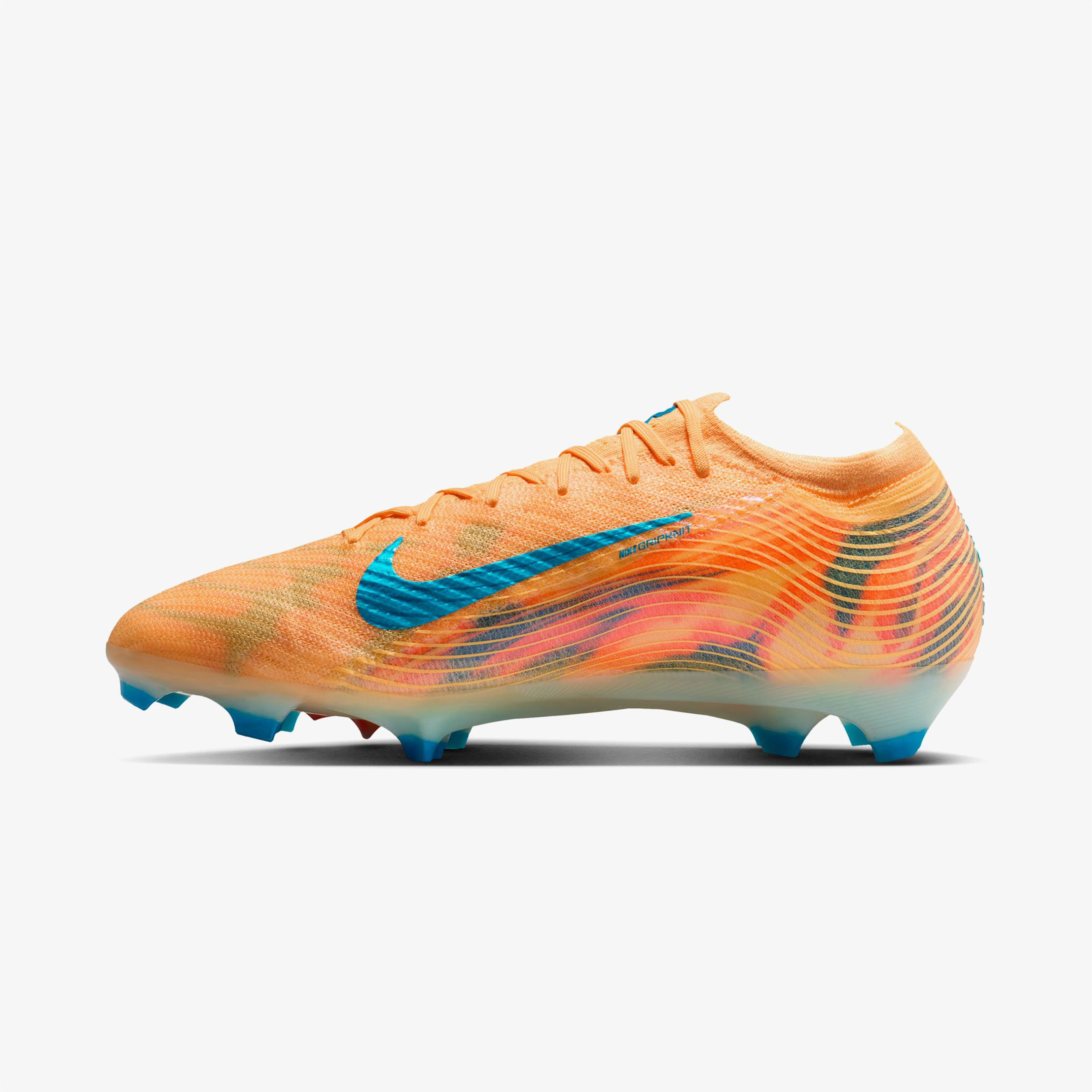 Nike Mercurial Vapor 16 Elite Kylian Mbappe Erkek Turuncu Çim Saha Kramponu