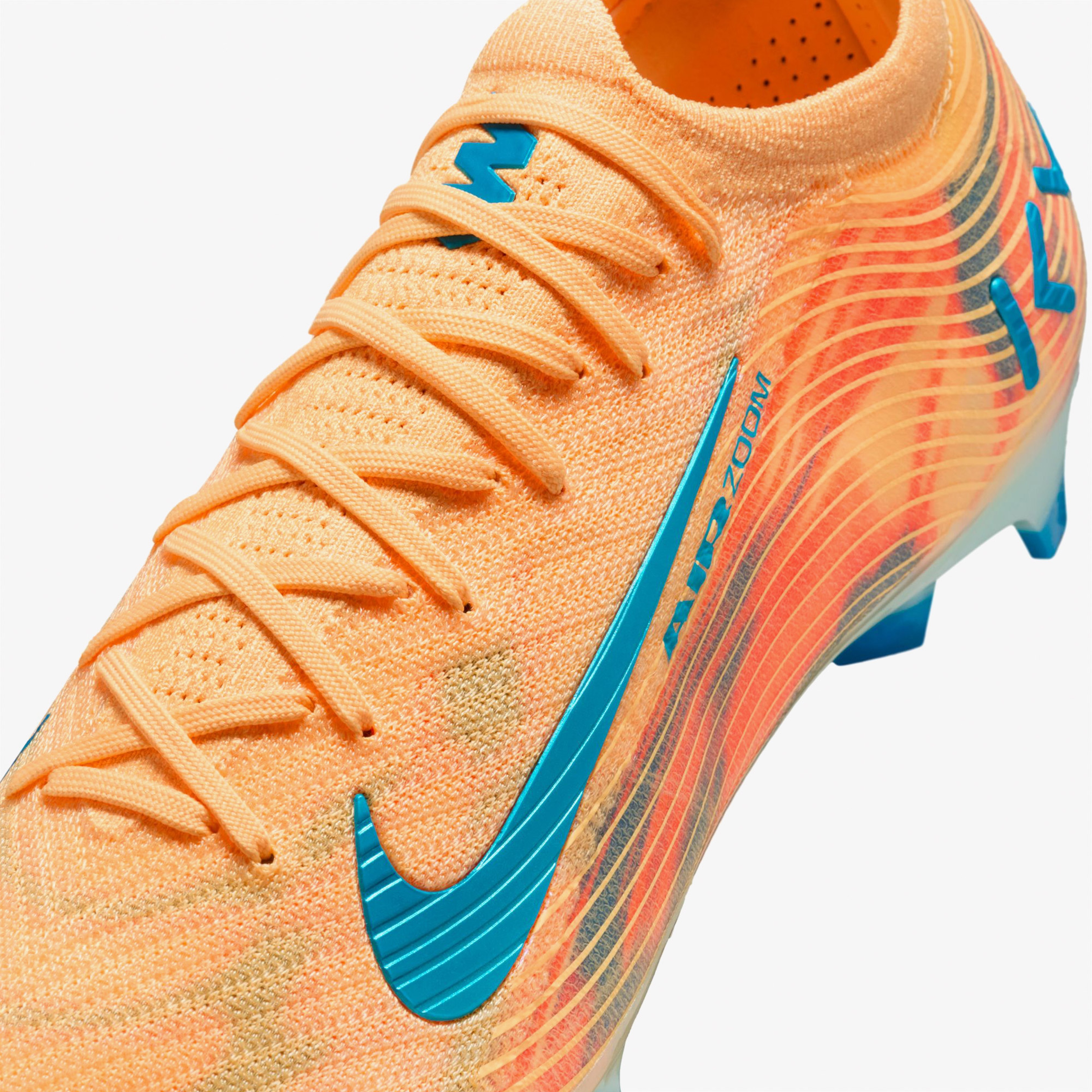Nike Mercurial Vapor 16 Elite Kylian Mbappe Erkek Turuncu Çim Saha Kramponu