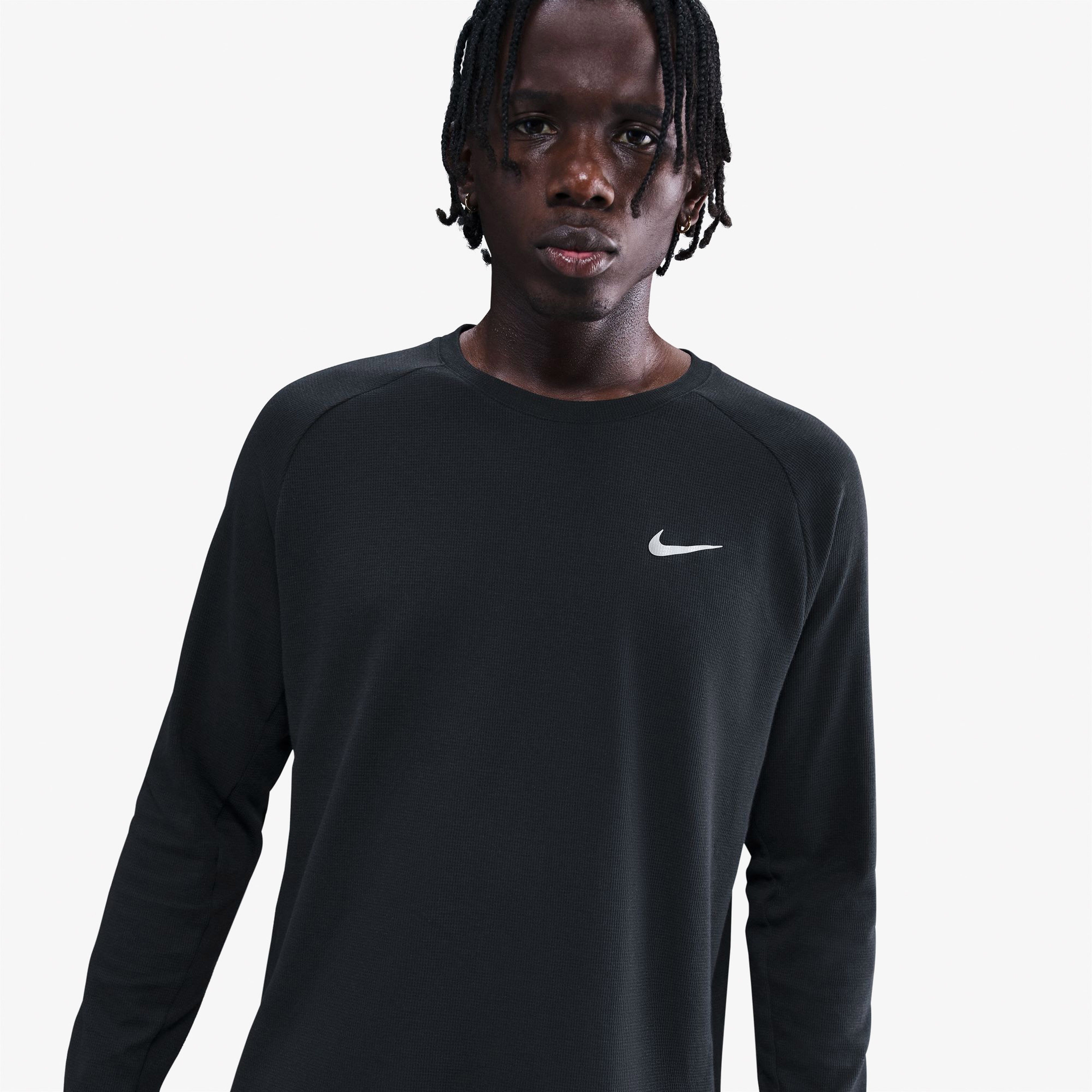 Nike Stride Erkek Siyah Koşu T-Shirt
