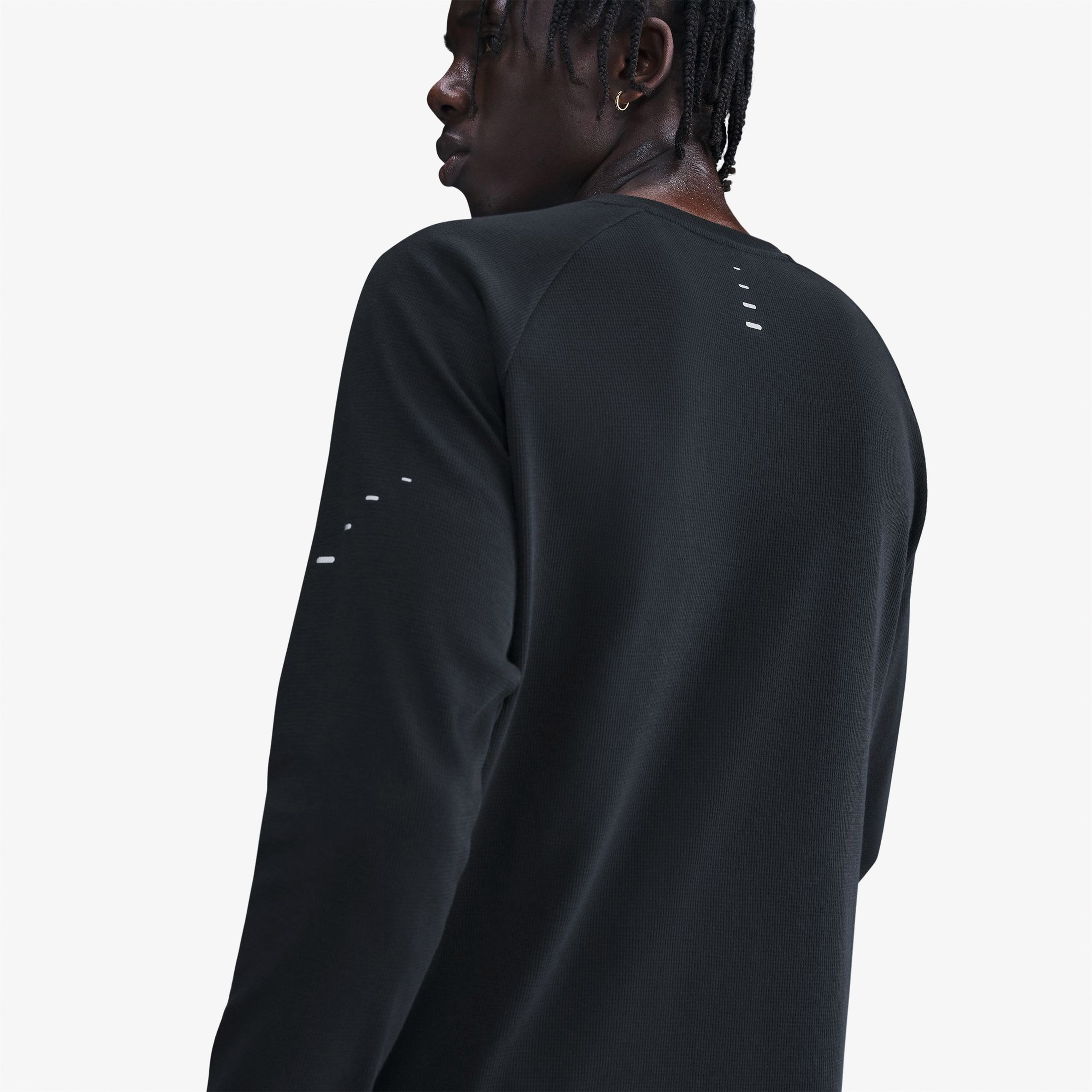 Nike Stride Erkek Siyah Koşu T-Shirt