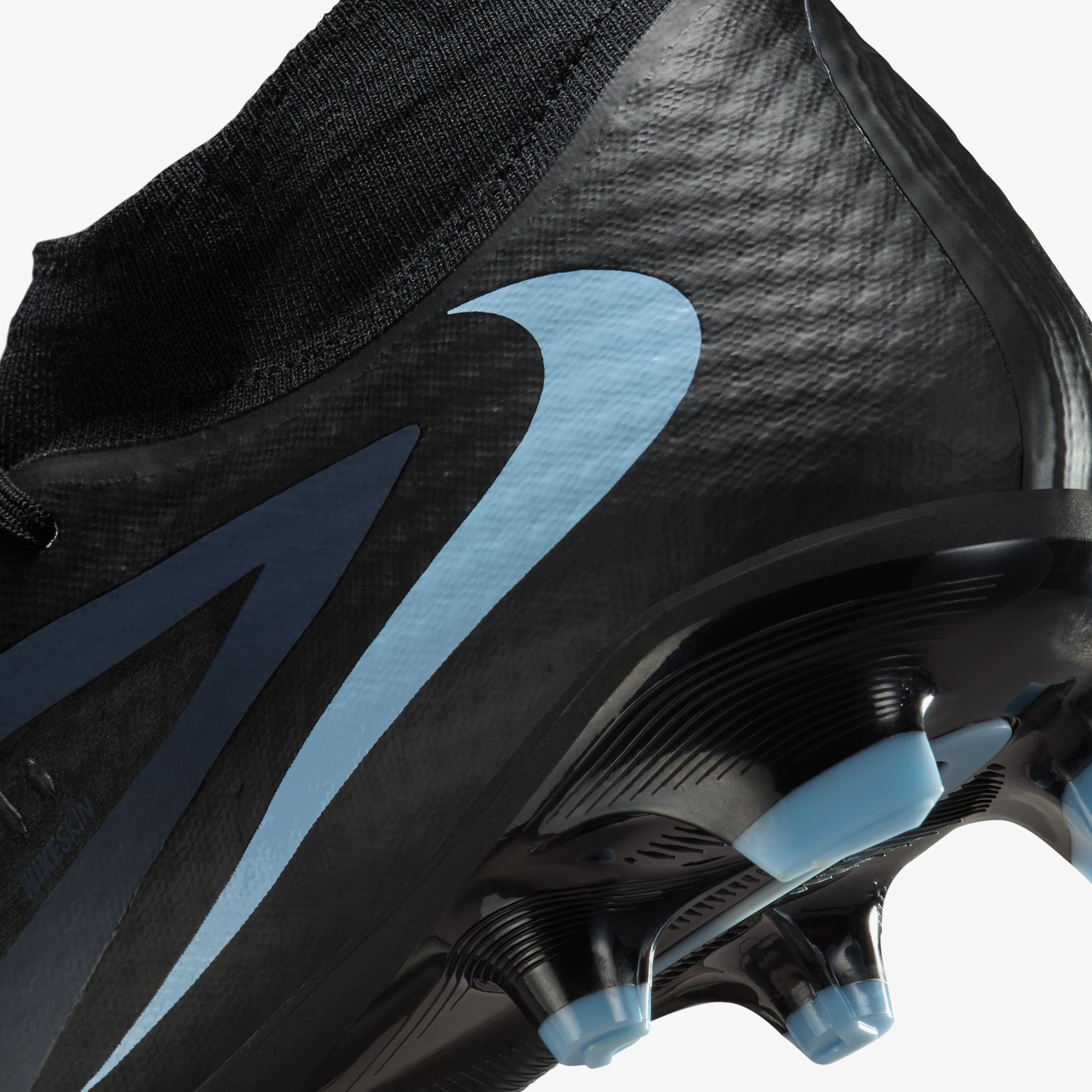 Nike Phantom 6 High Academy Erkek Siyah Çim Saha Kramponu