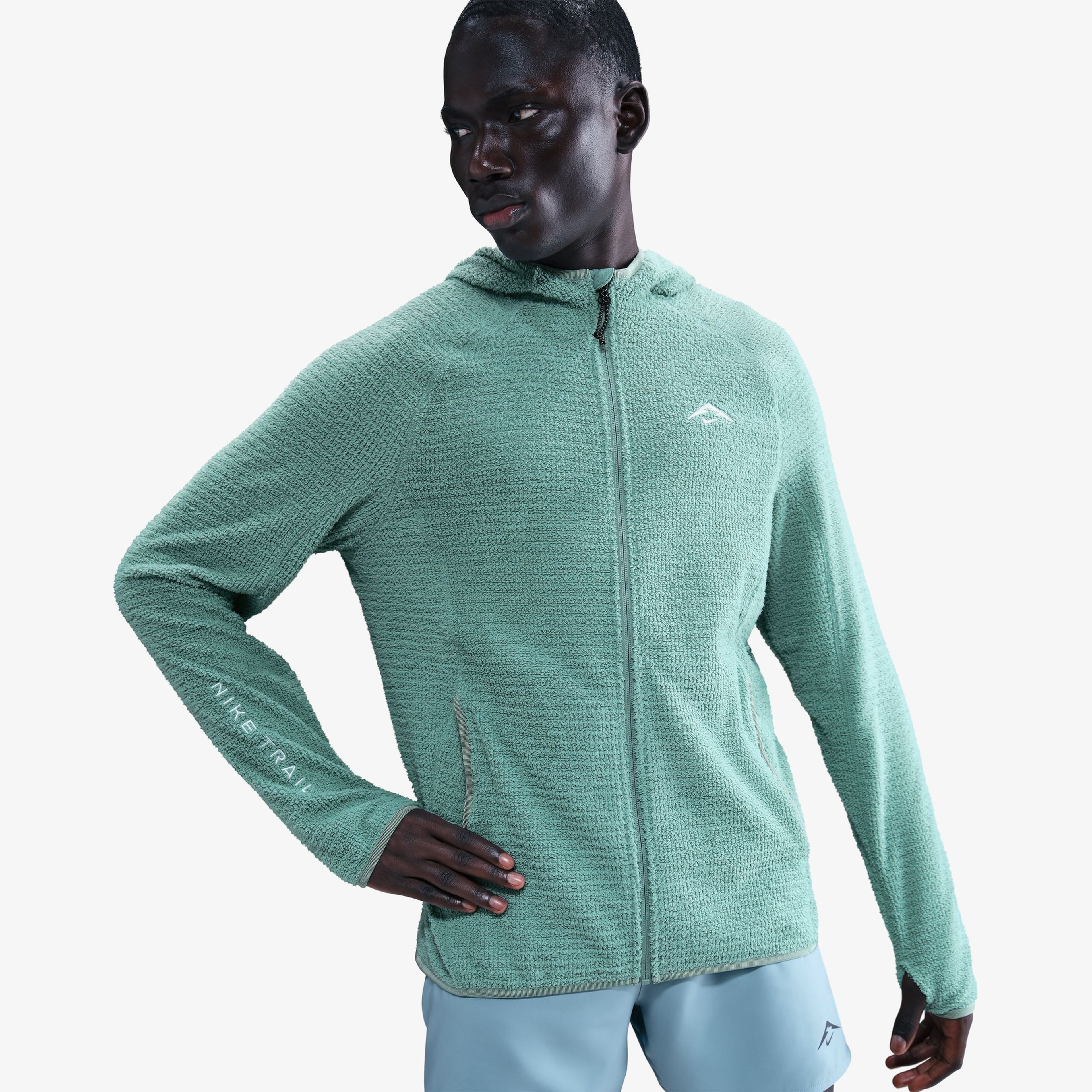 Nike Trail Erkek Yeşil Koşu Ceketi