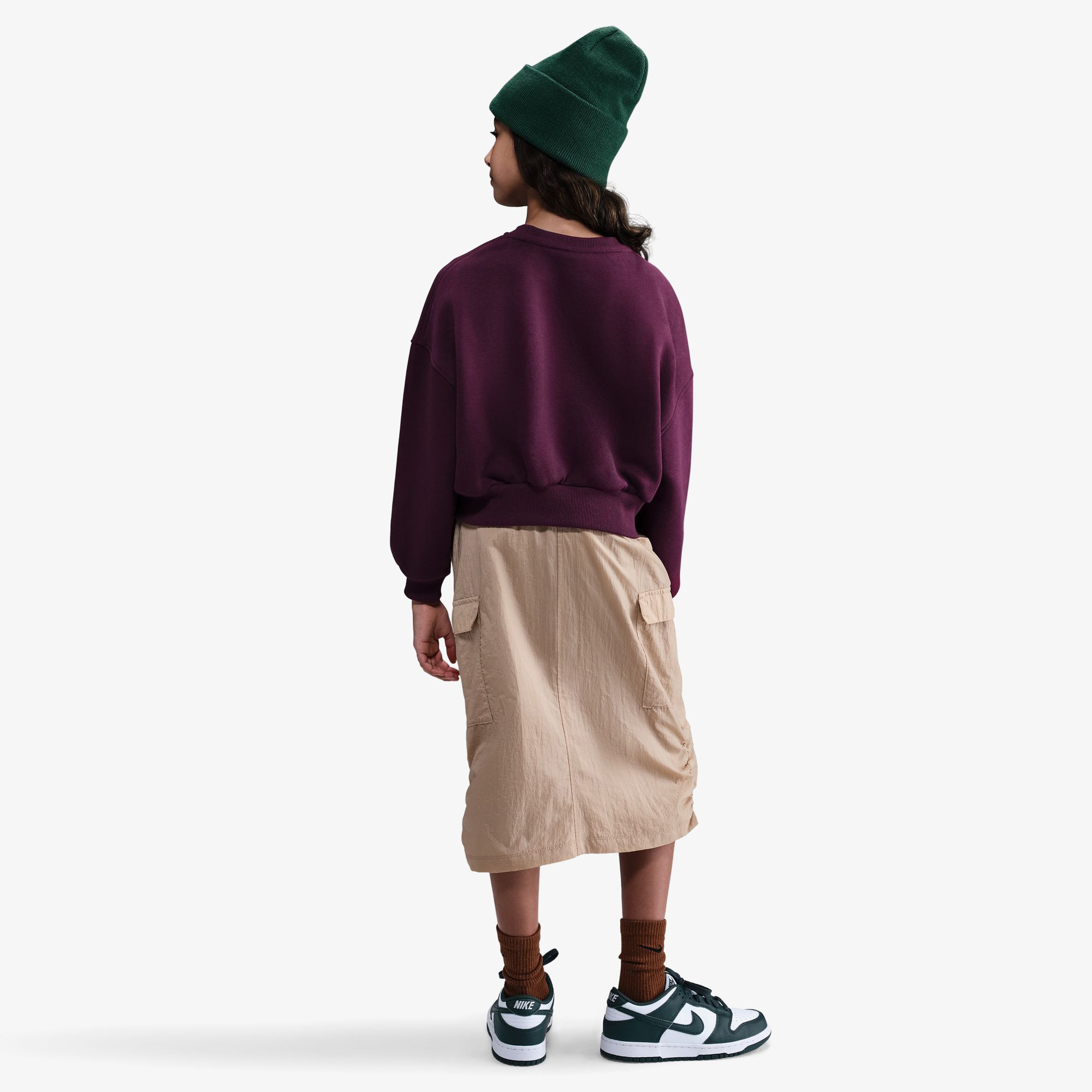 Nike Sportswear Club Fleece Çocuk Bordo Sweatshirt