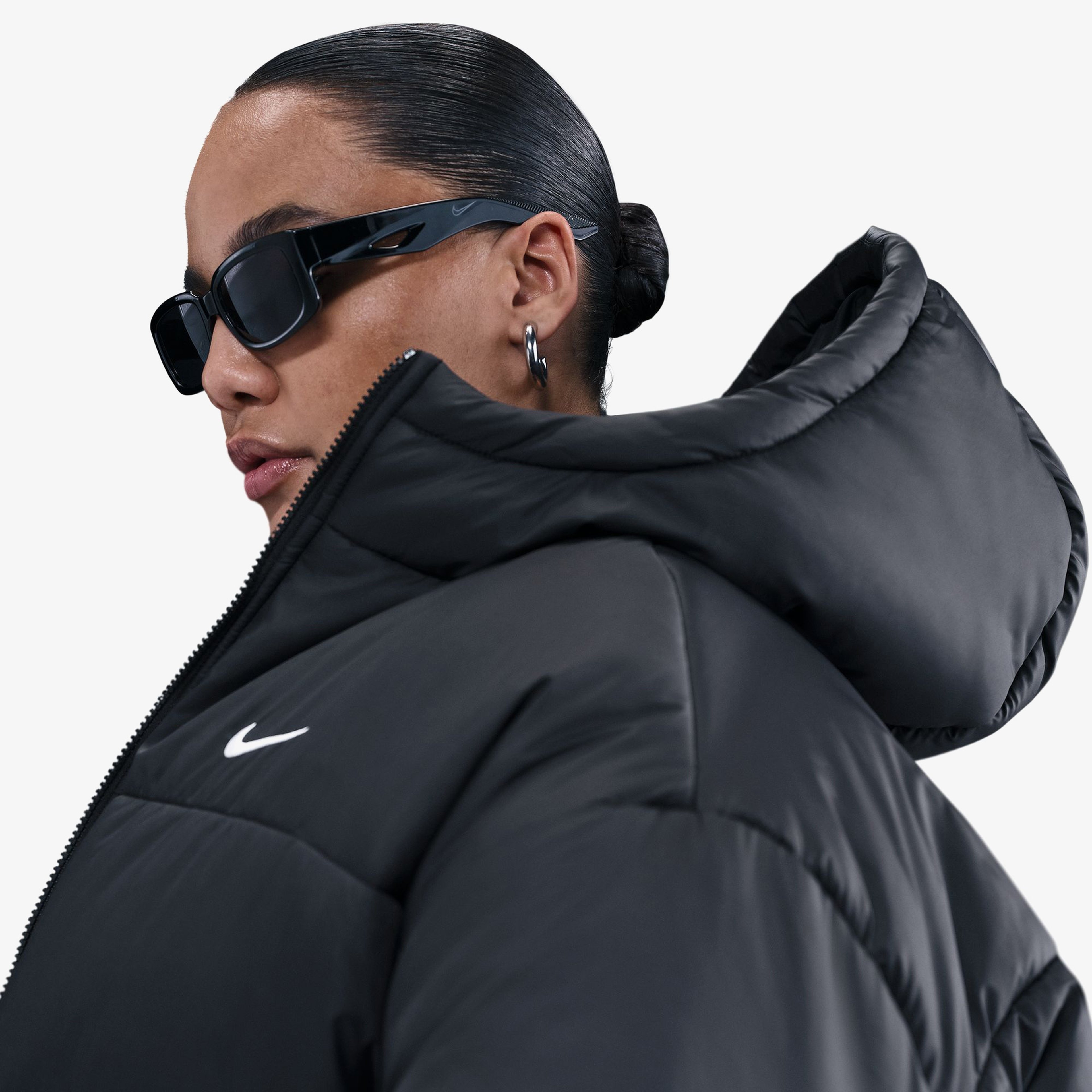 Nike Sportswear Classic Kadın Siyah Mont