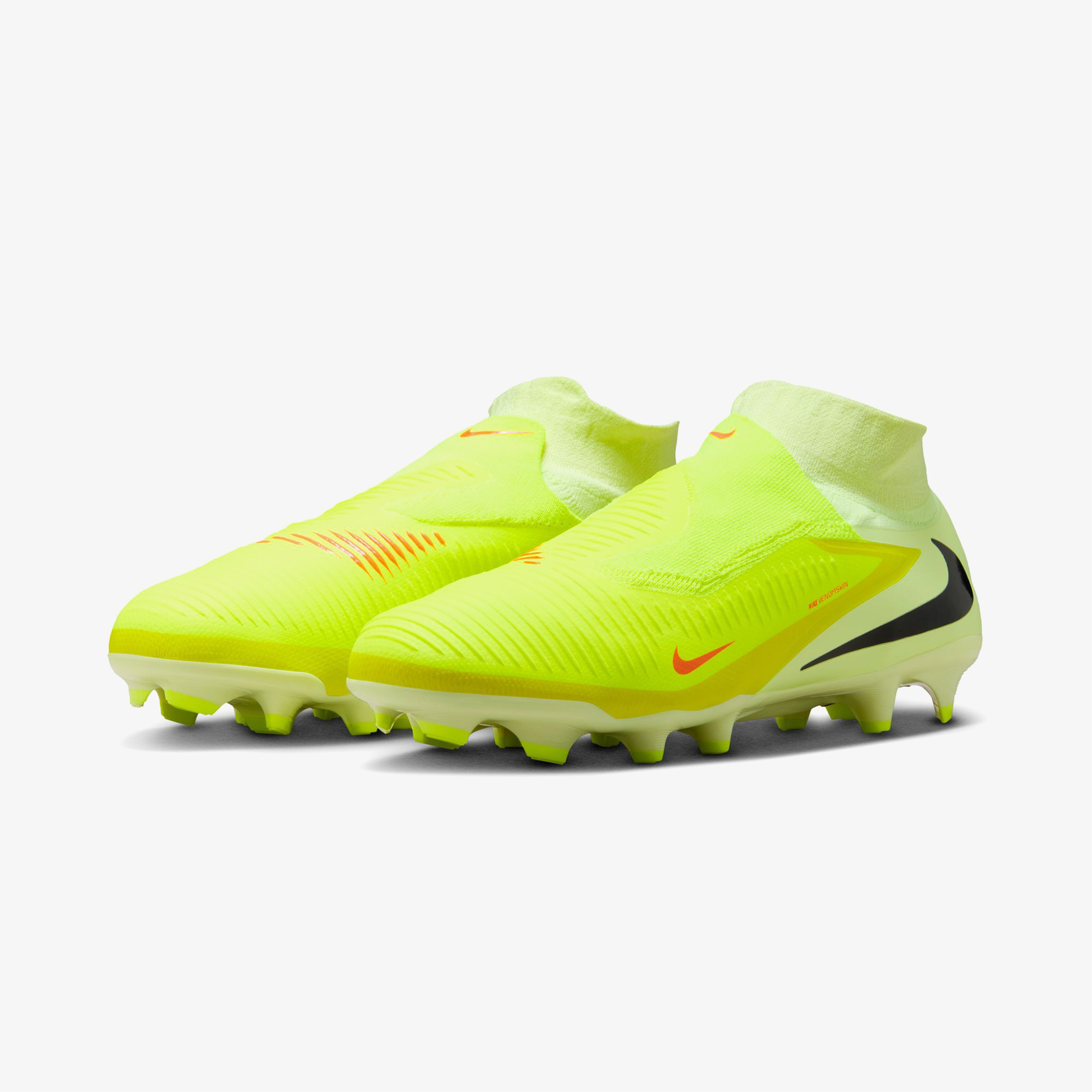 Nike Phantom 6 High Pro Erkek Turuncu Çim Saha Kramponu