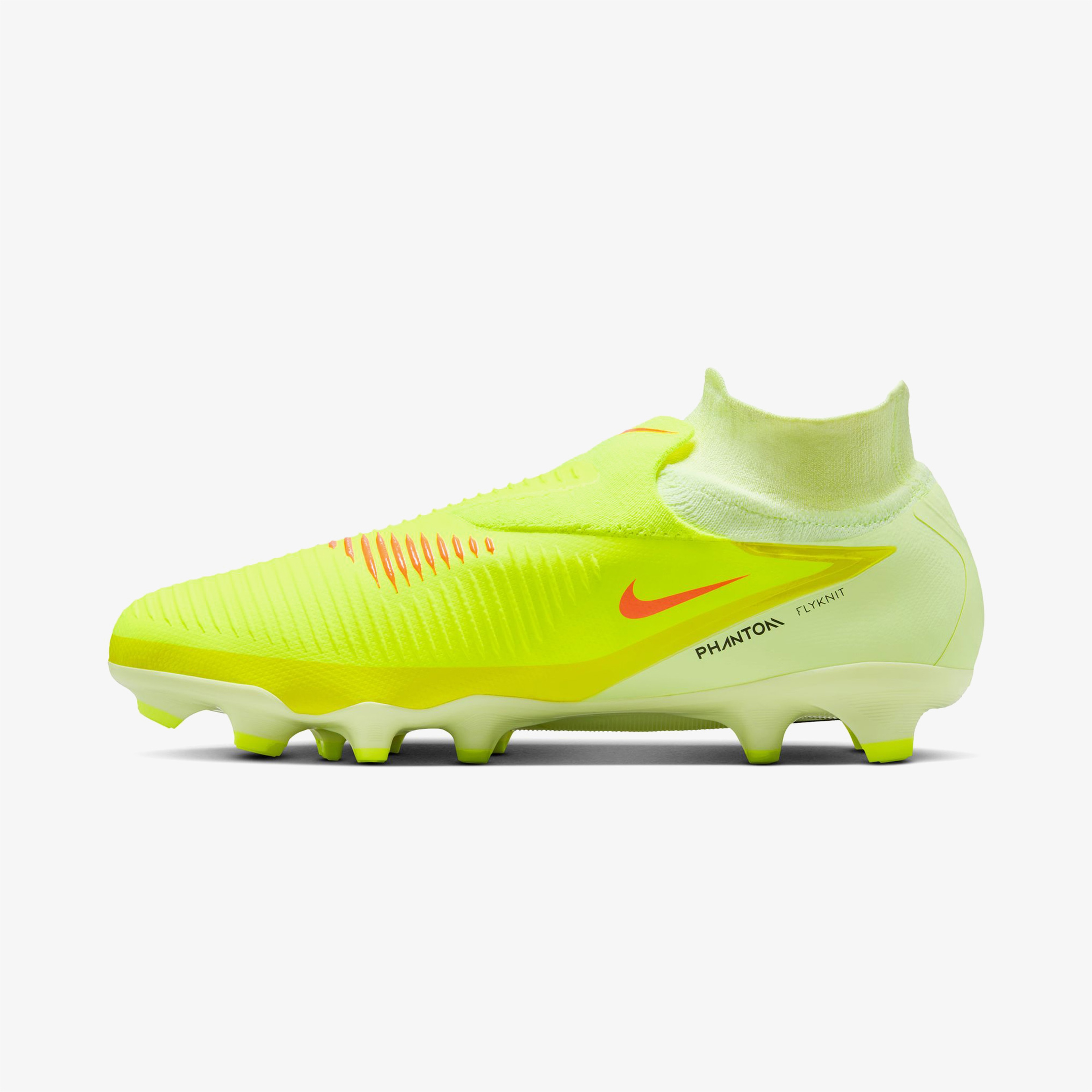 Nike Phantom 6 High Pro Erkek Turuncu Çim Saha Kramponu