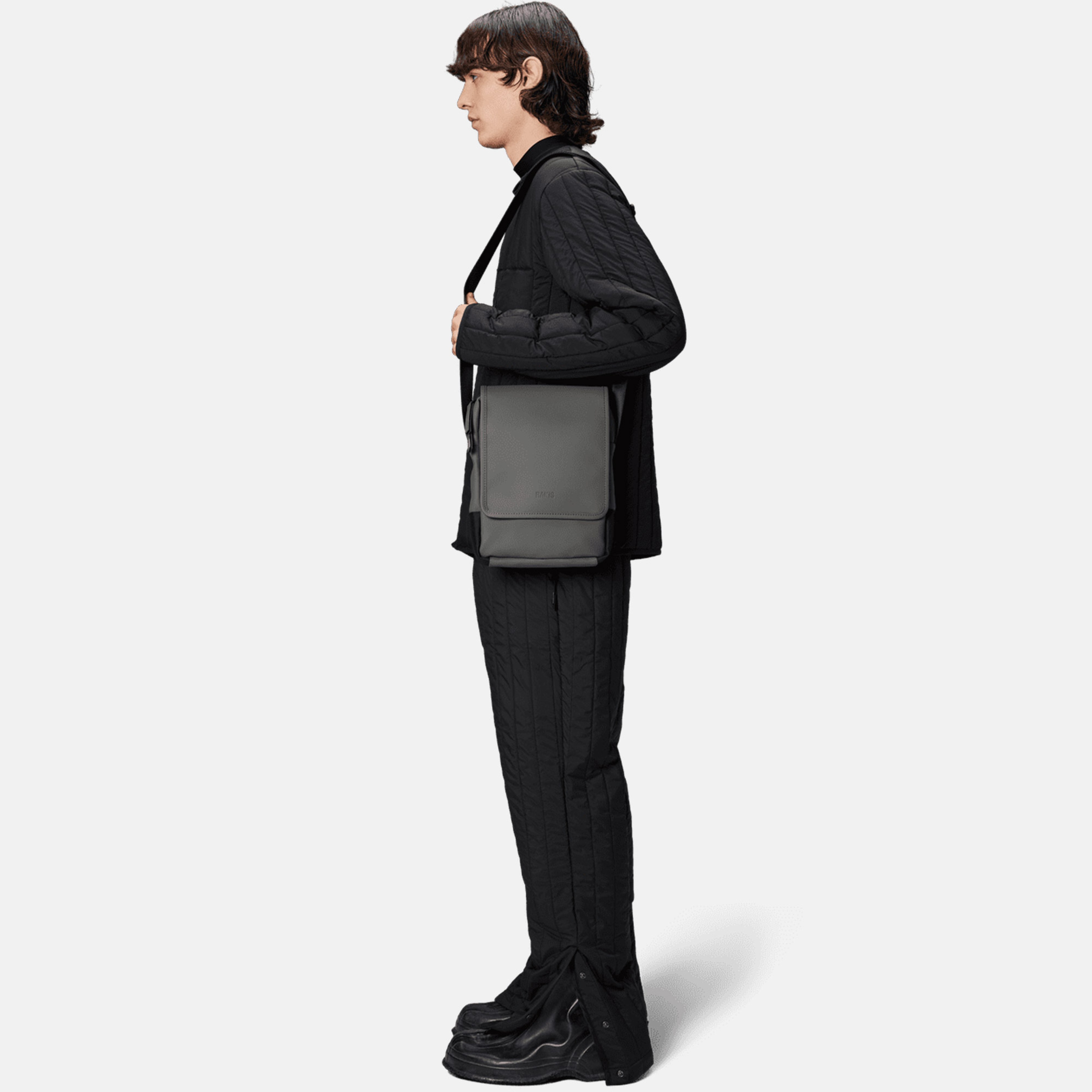 Rains Trail Reporter Bag W3 Unisex Gri Omuz Çantası