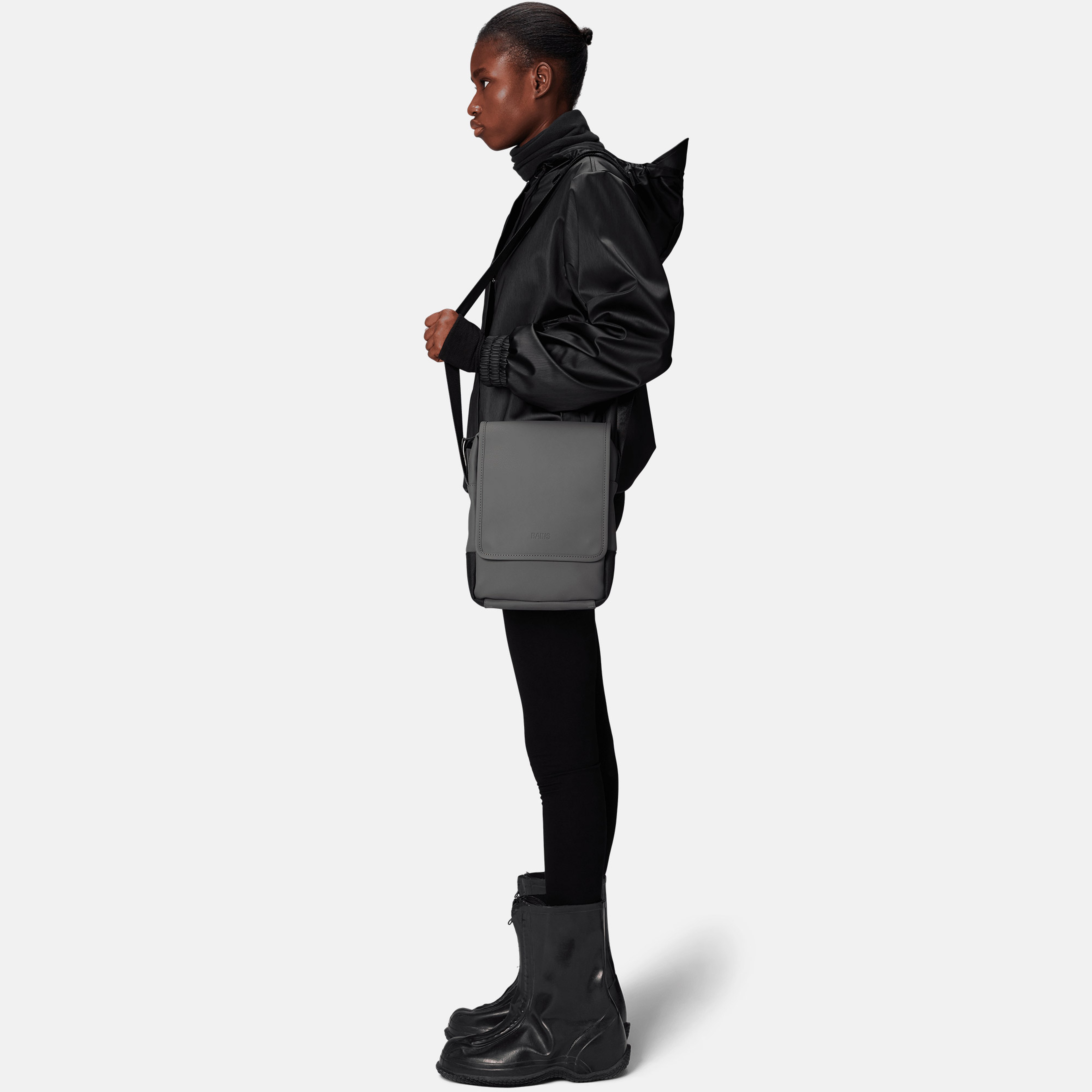 Rains Trail Reporter Bag W3 Unisex Gri Omuz Çantası