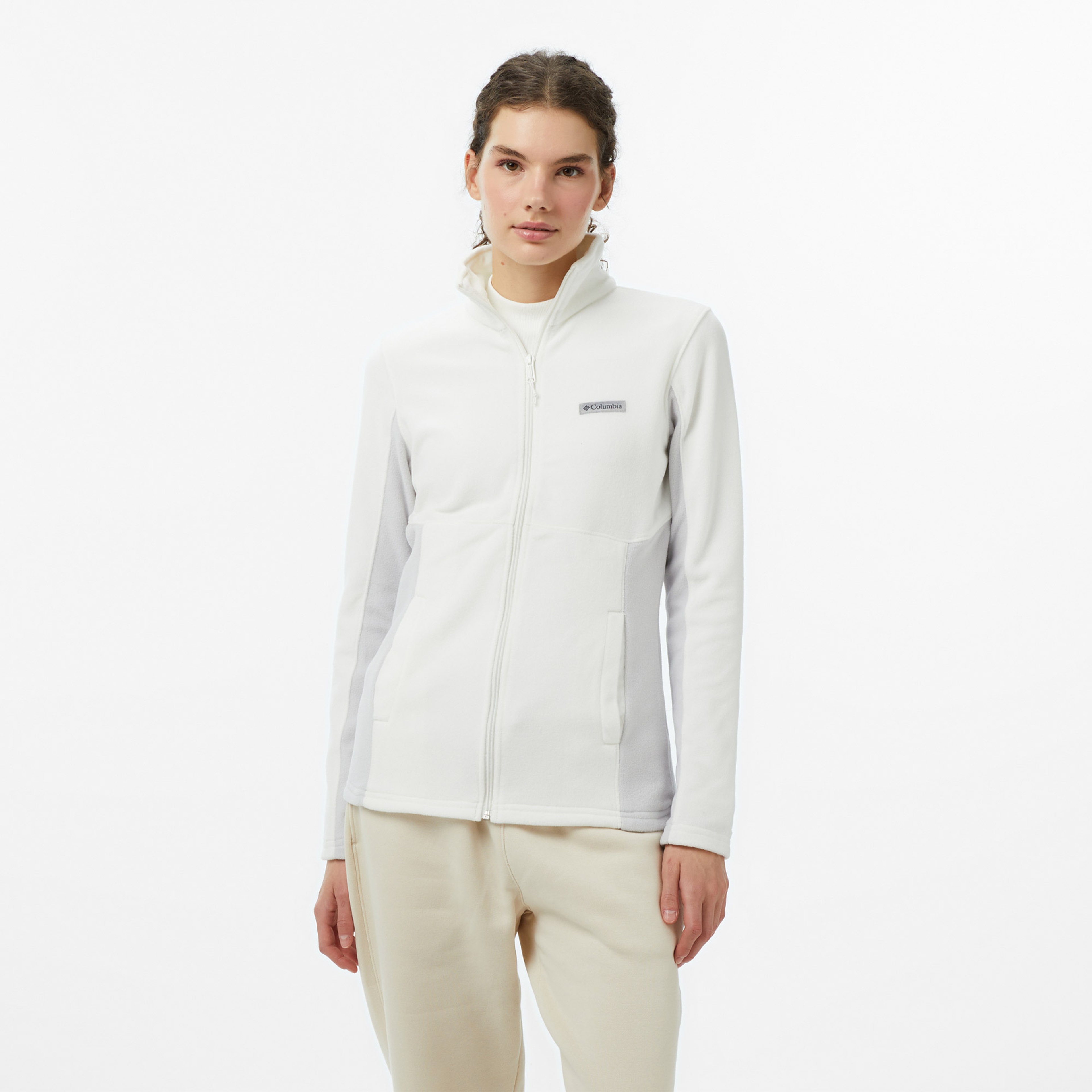 Columbia Basin Trail III Full Zip Kadın Bej Outdoor Polar