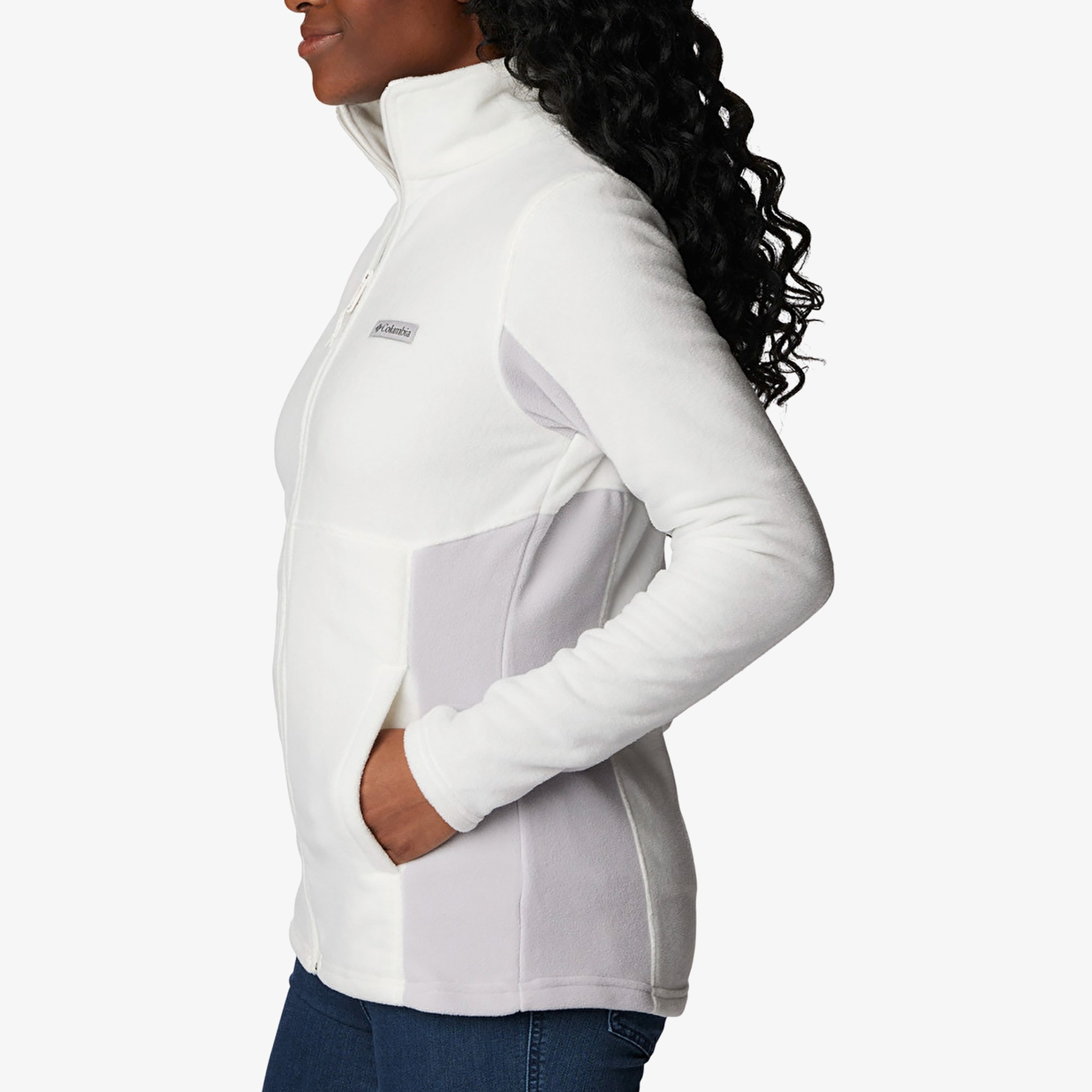 Columbia Basin Trail III Full Zip Kadın Bej Outdoor Polar