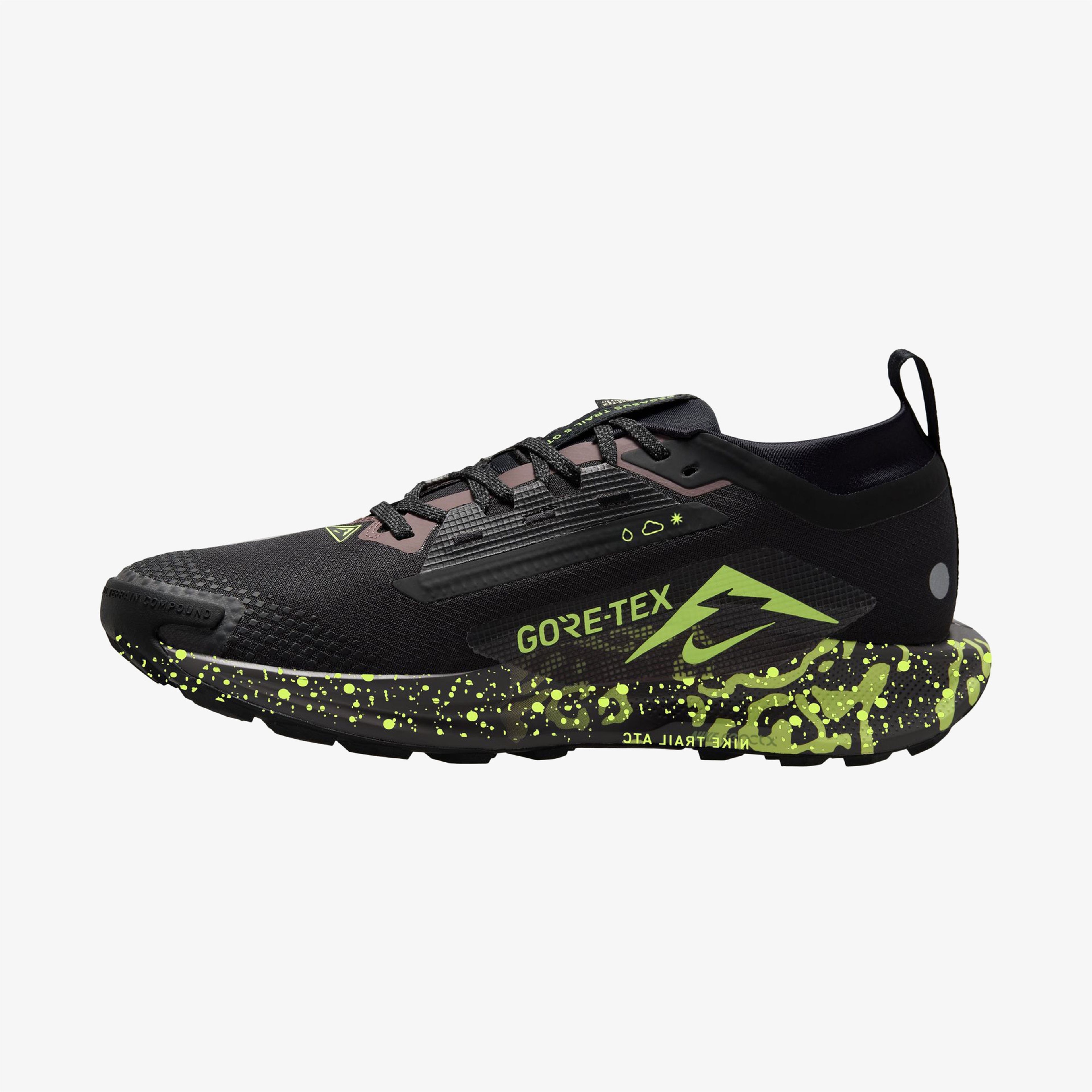 Nike Pegasus Trail 5 Gore-Tex Erkek Siyah Koşu Ayakkabısı