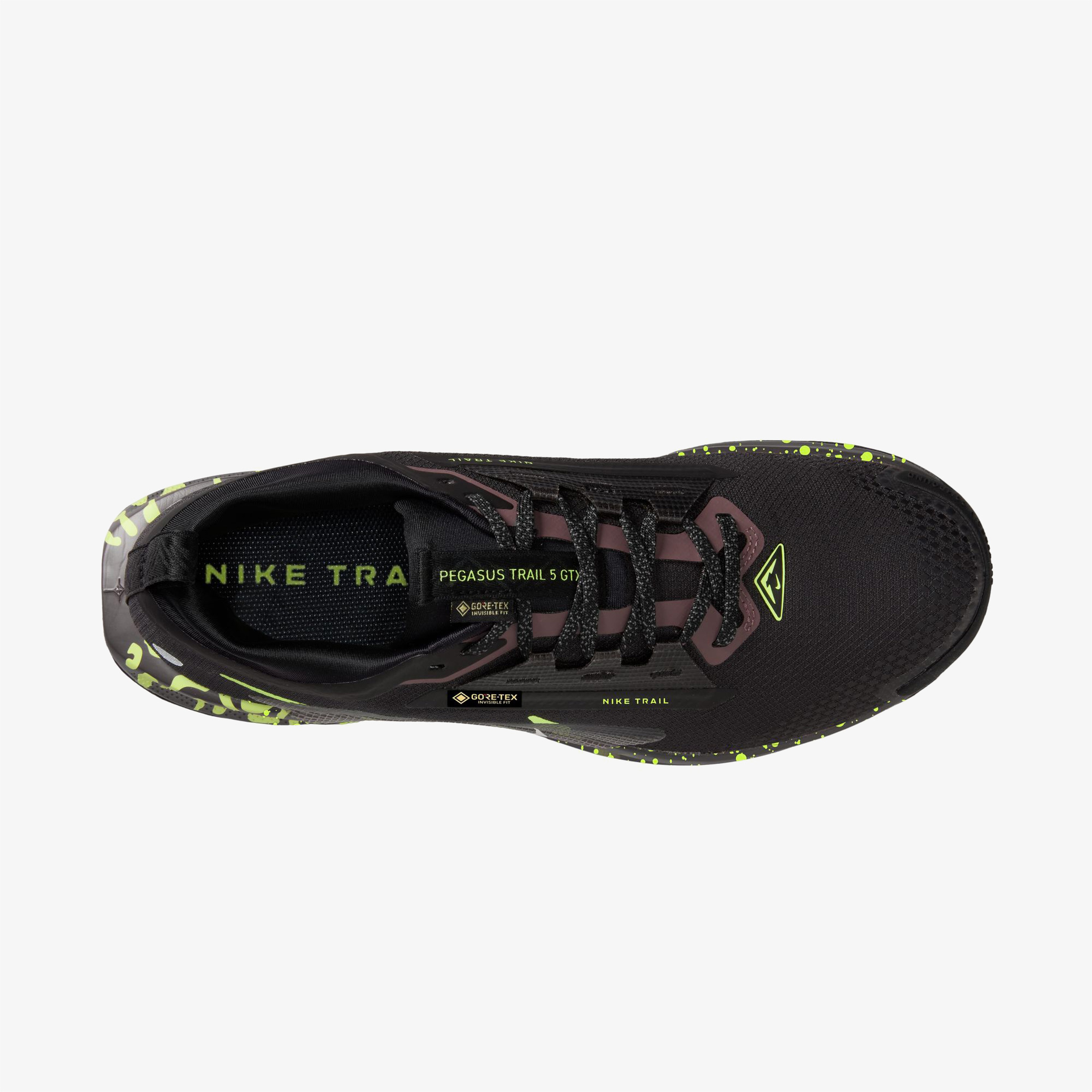Nike Pegasus Trail 5 Gore-Tex Erkek Siyah Koşu Ayakkabısı