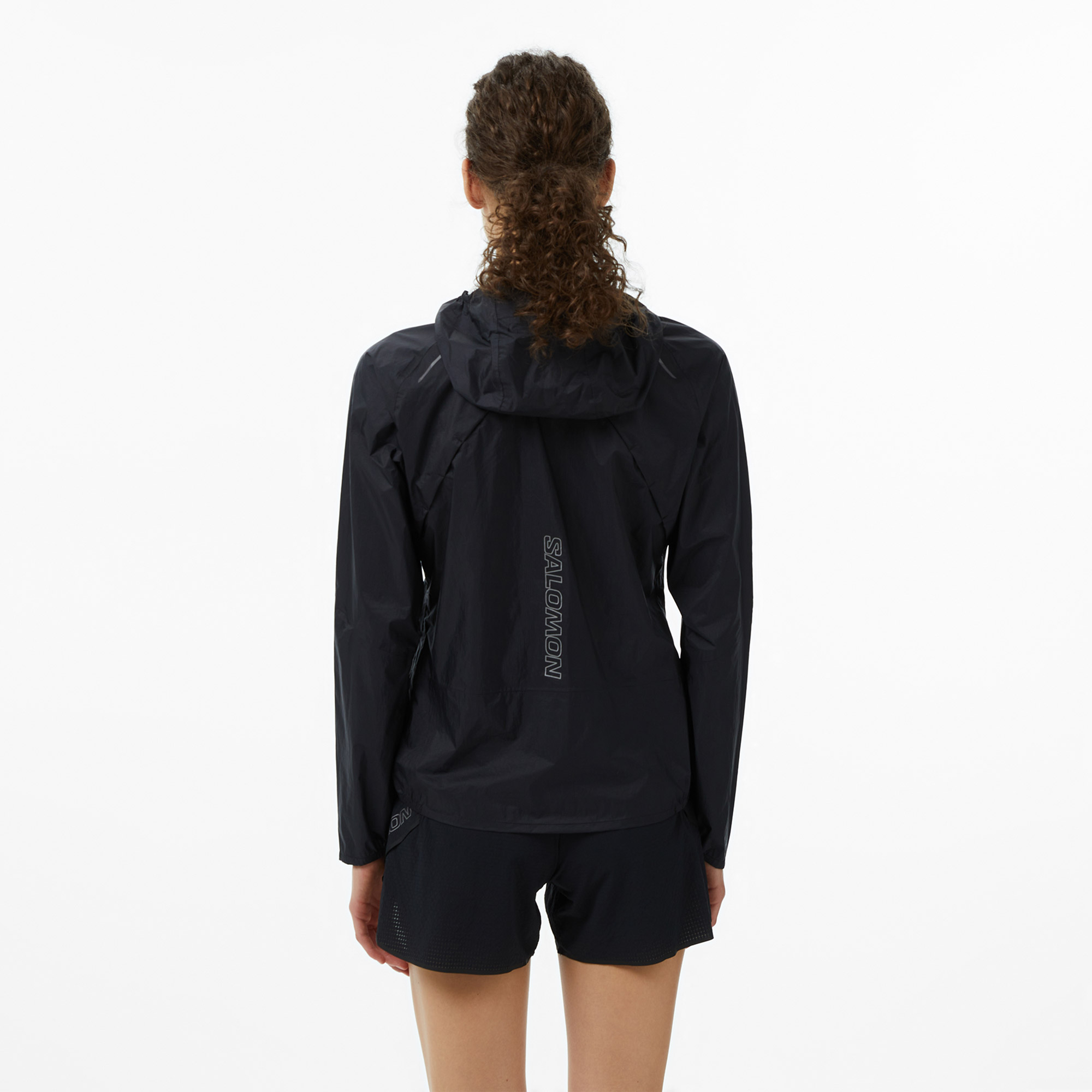 Salomon Bonatti Waterproof Kadın Siyah Yağmurluk