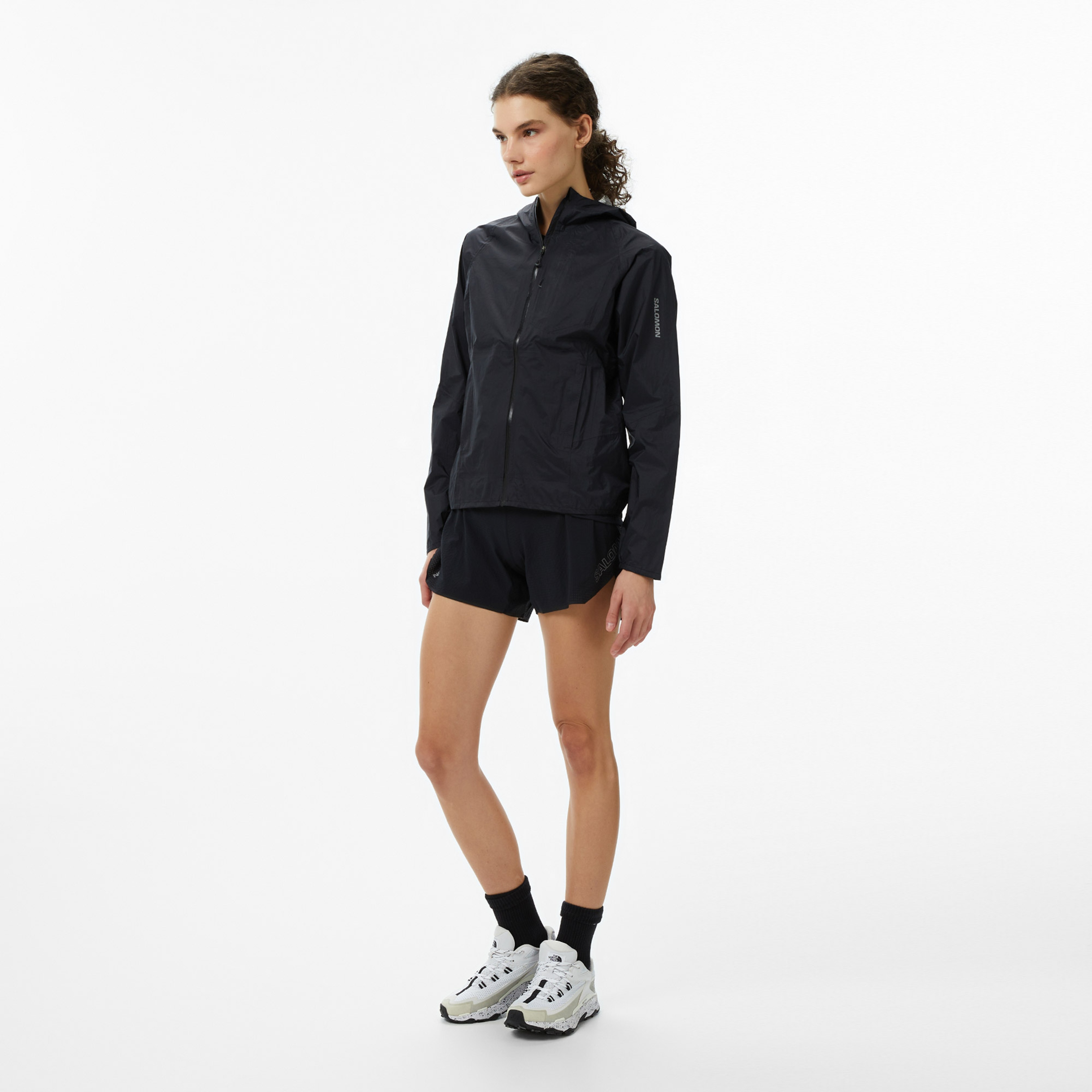 Salomon Bonatti Waterproof Kadın Siyah Yağmurluk