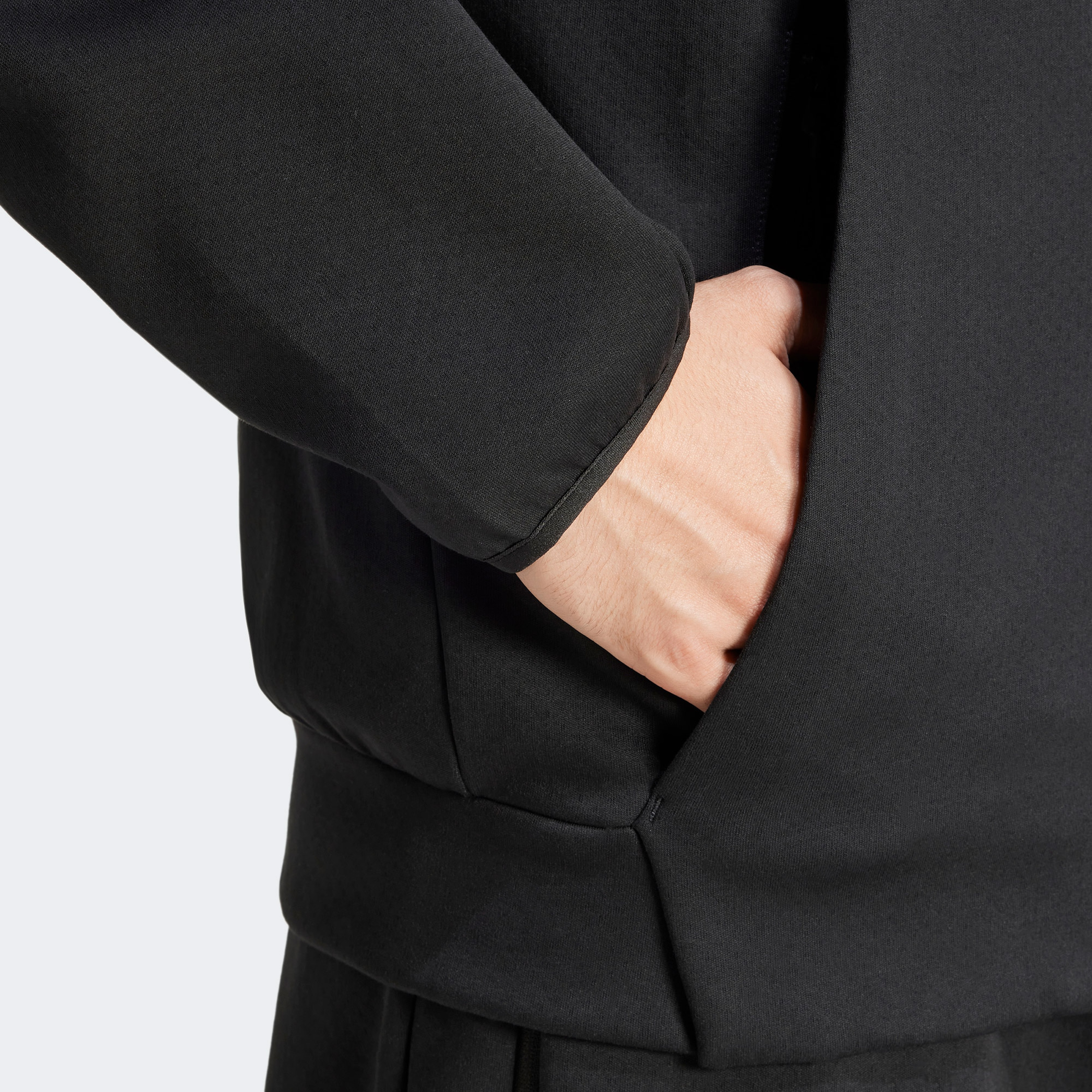 adidas Z.N.E. Full-Zip Erkek Siyah Eşofman Üstü