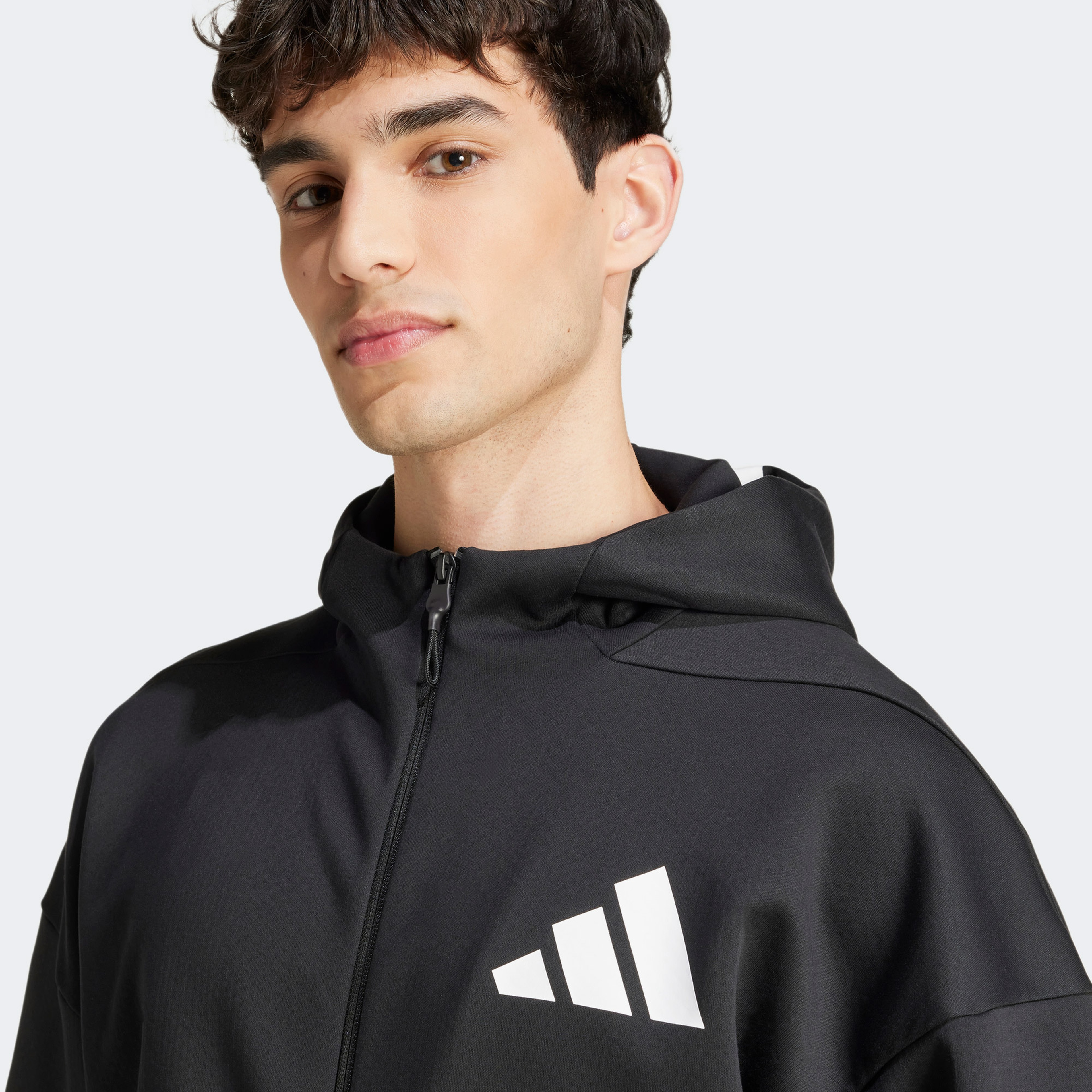 adidas Z.N.E. Full-Zip Erkek Siyah Eşofman Üstü