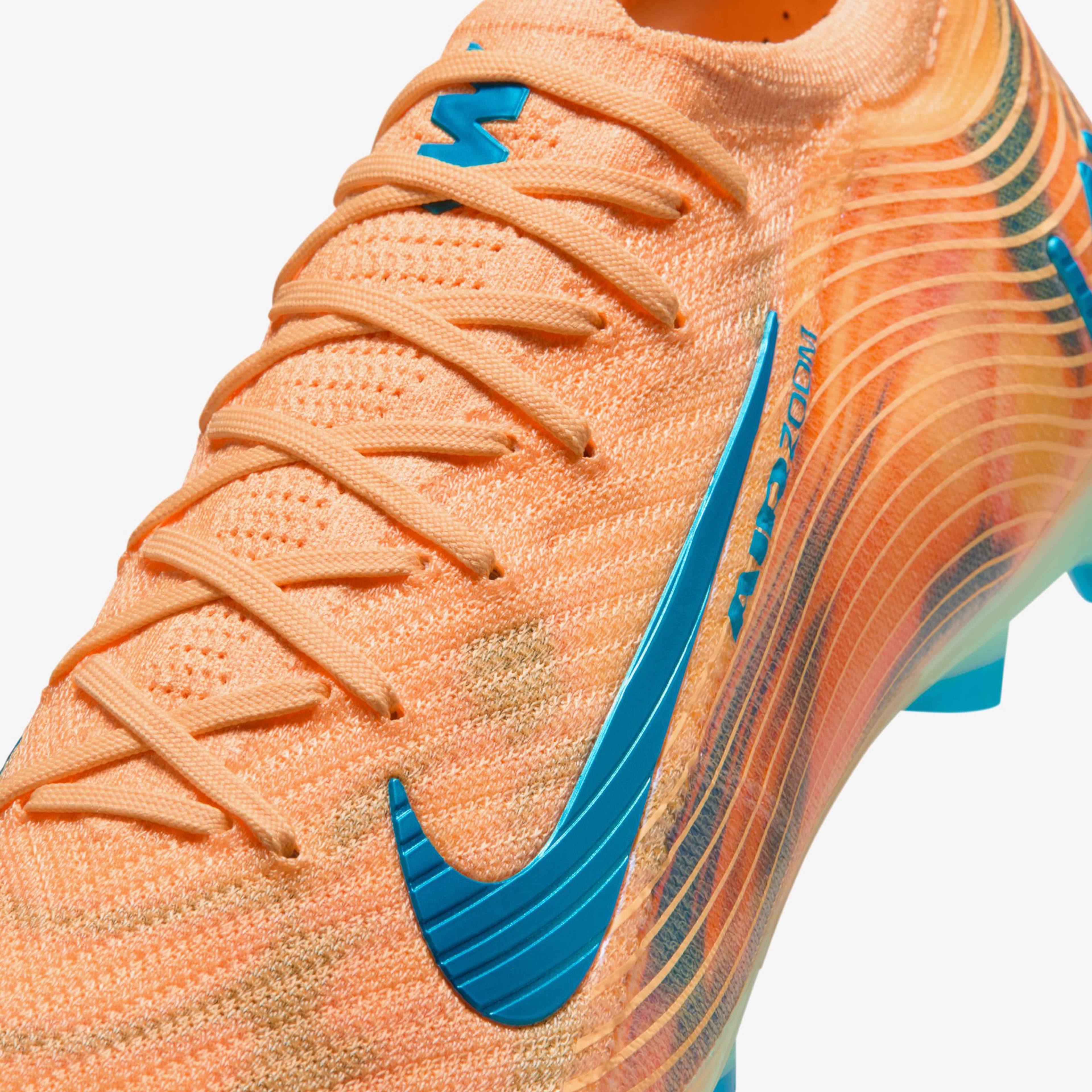 Nike Mercurial Vapor 16 Elite Kylian Mbappe Erkek Turuncu Çim Saha Kramponu