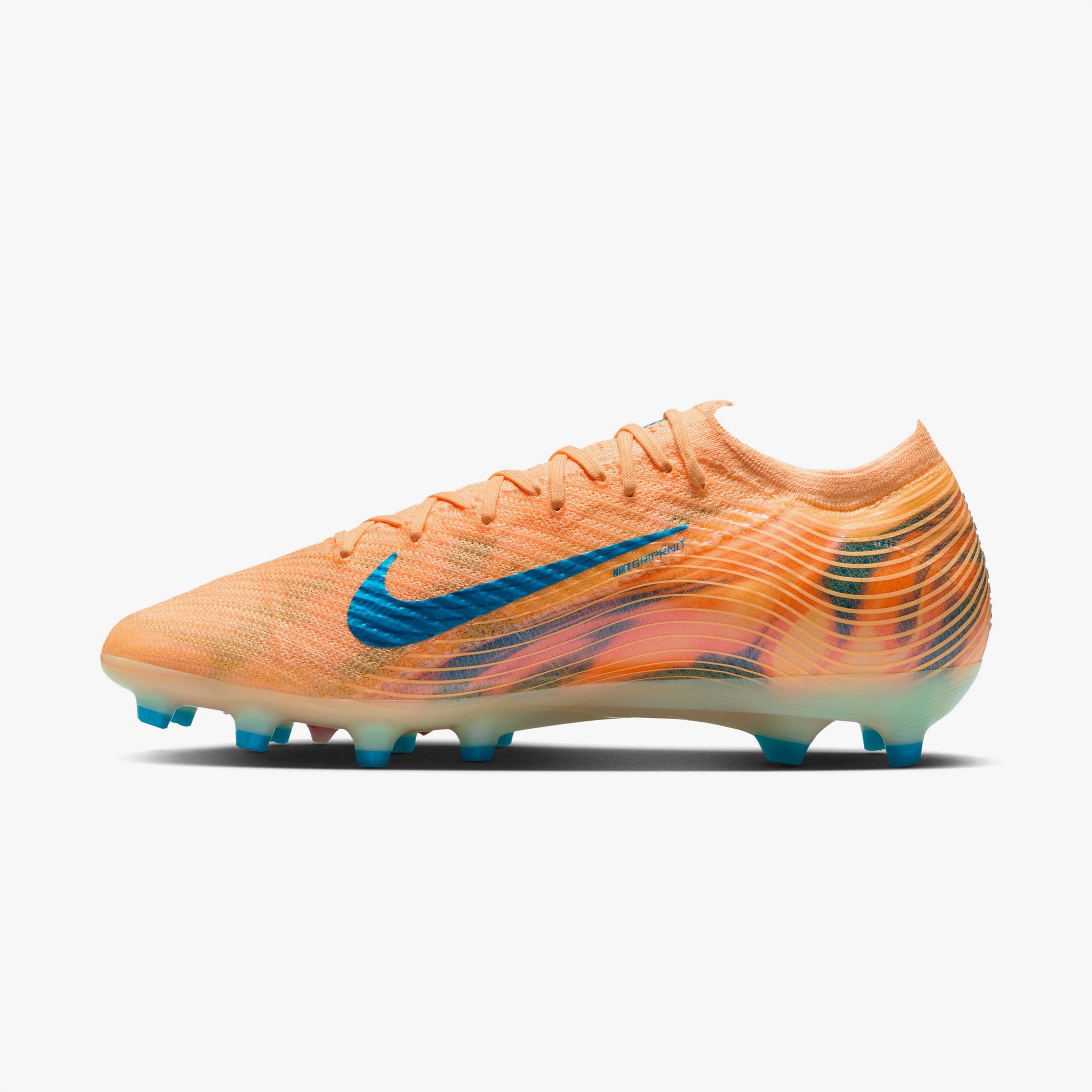 Nike Mercurial Vapor 16 Elite Kylian Mbappe Erkek Turuncu Çim Saha Kramponu