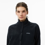 Columbia Jasper Ridge Pebbled Fleece Full Snap Kadın Siyah Outdoor Sweatshirt