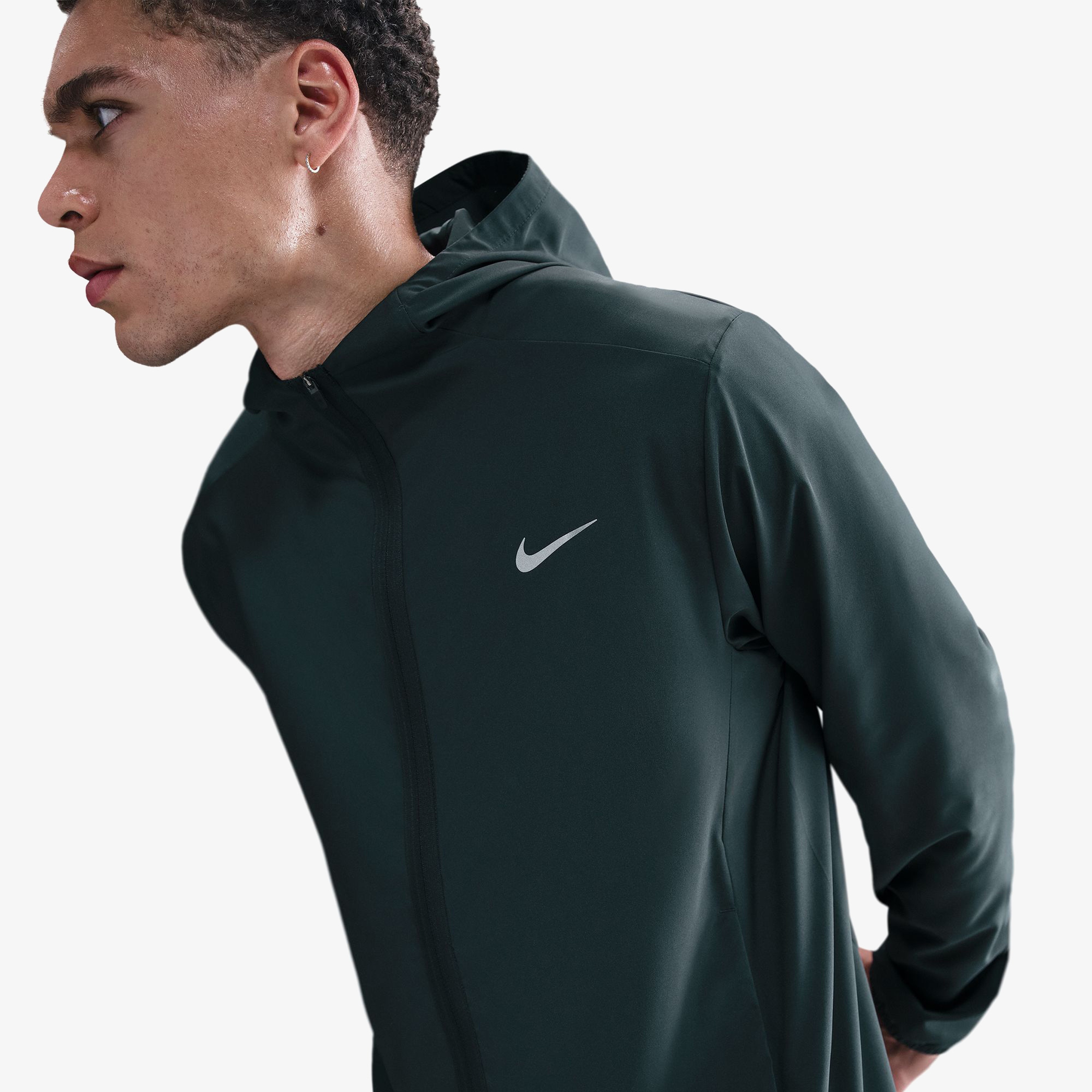 Nike Form Erkek Yeşil Antrenman Ceketi