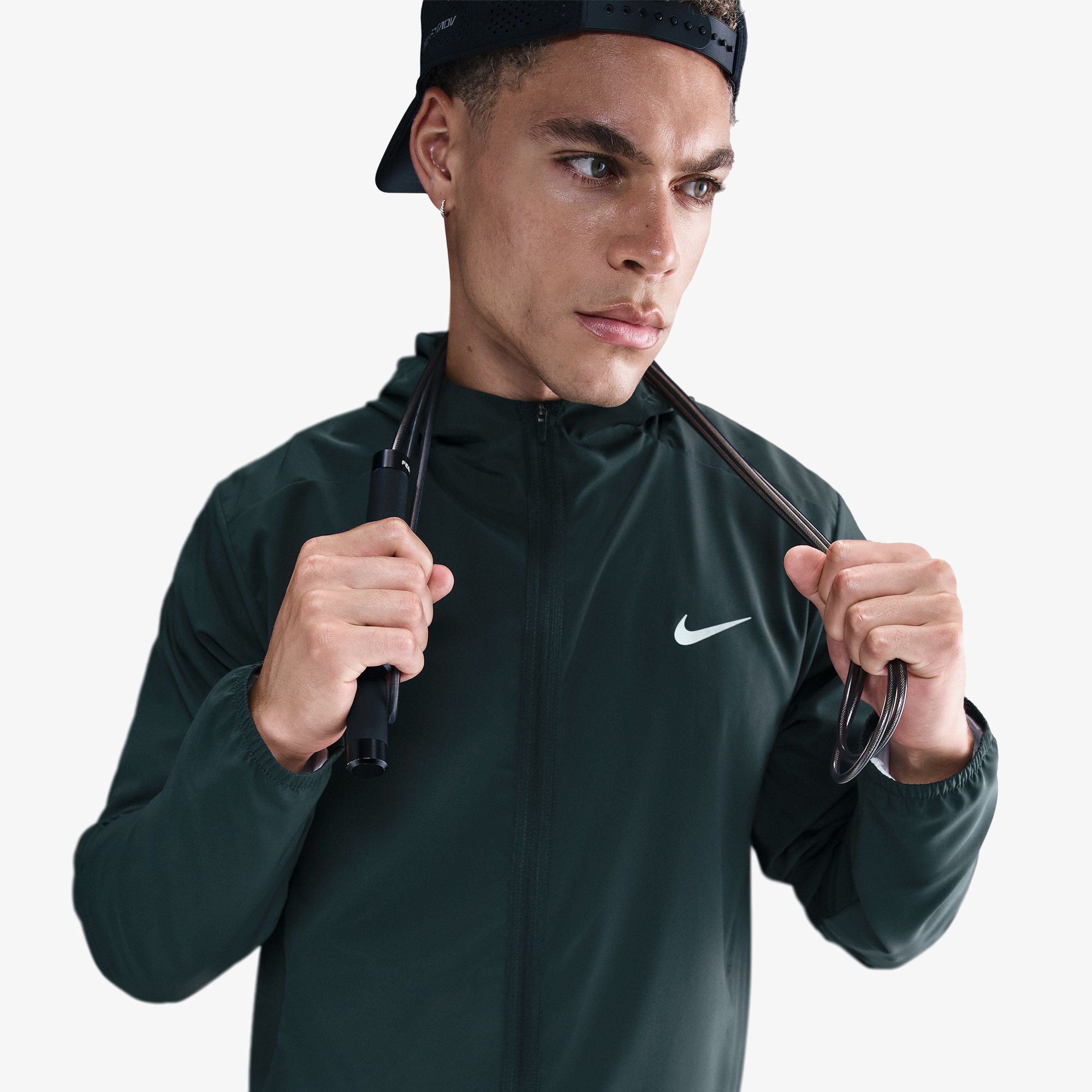 Nike Form Erkek Yeşil Antrenman Ceketi