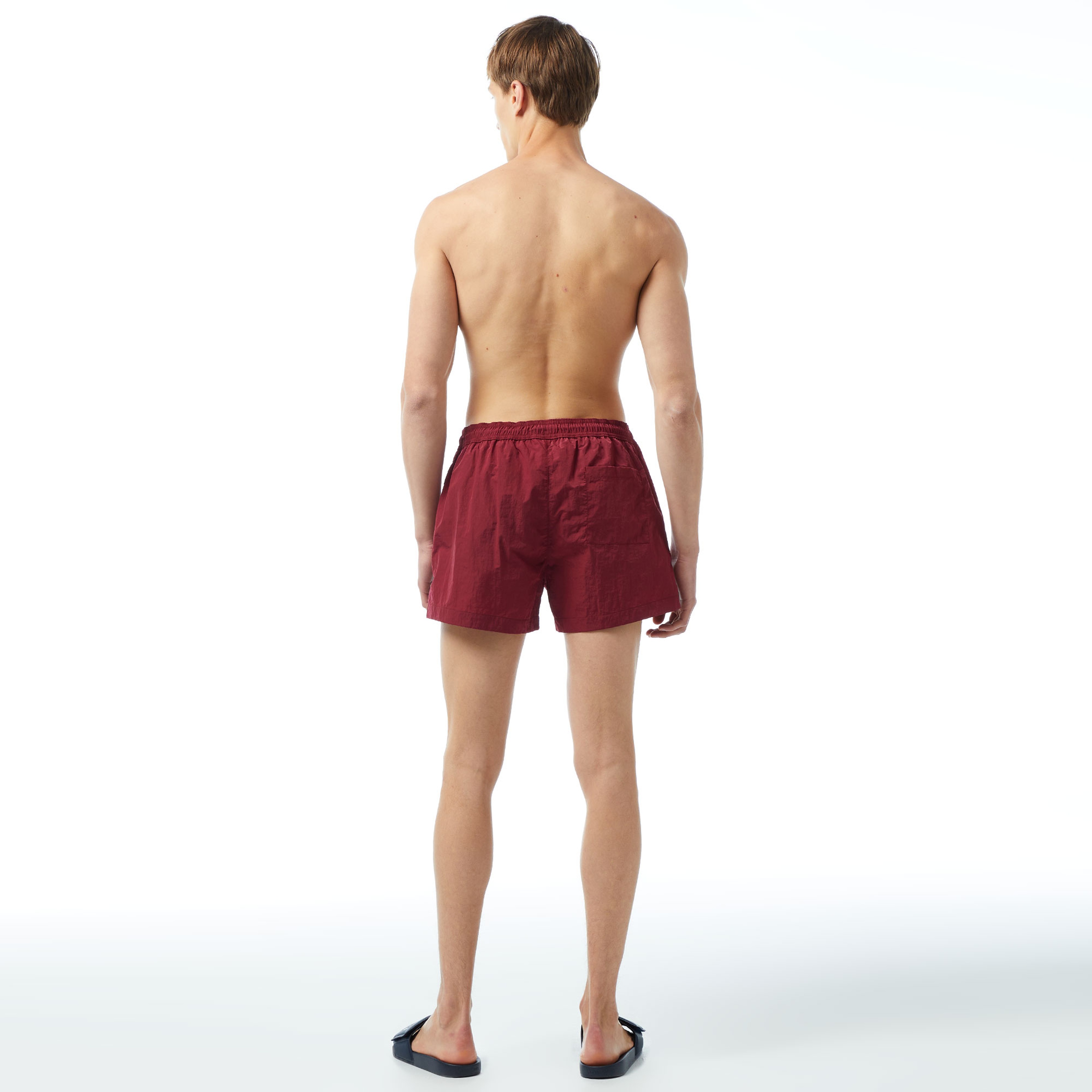 Calvin Klein Monogram Naylon Erkek Kırmızı Mayo Şort