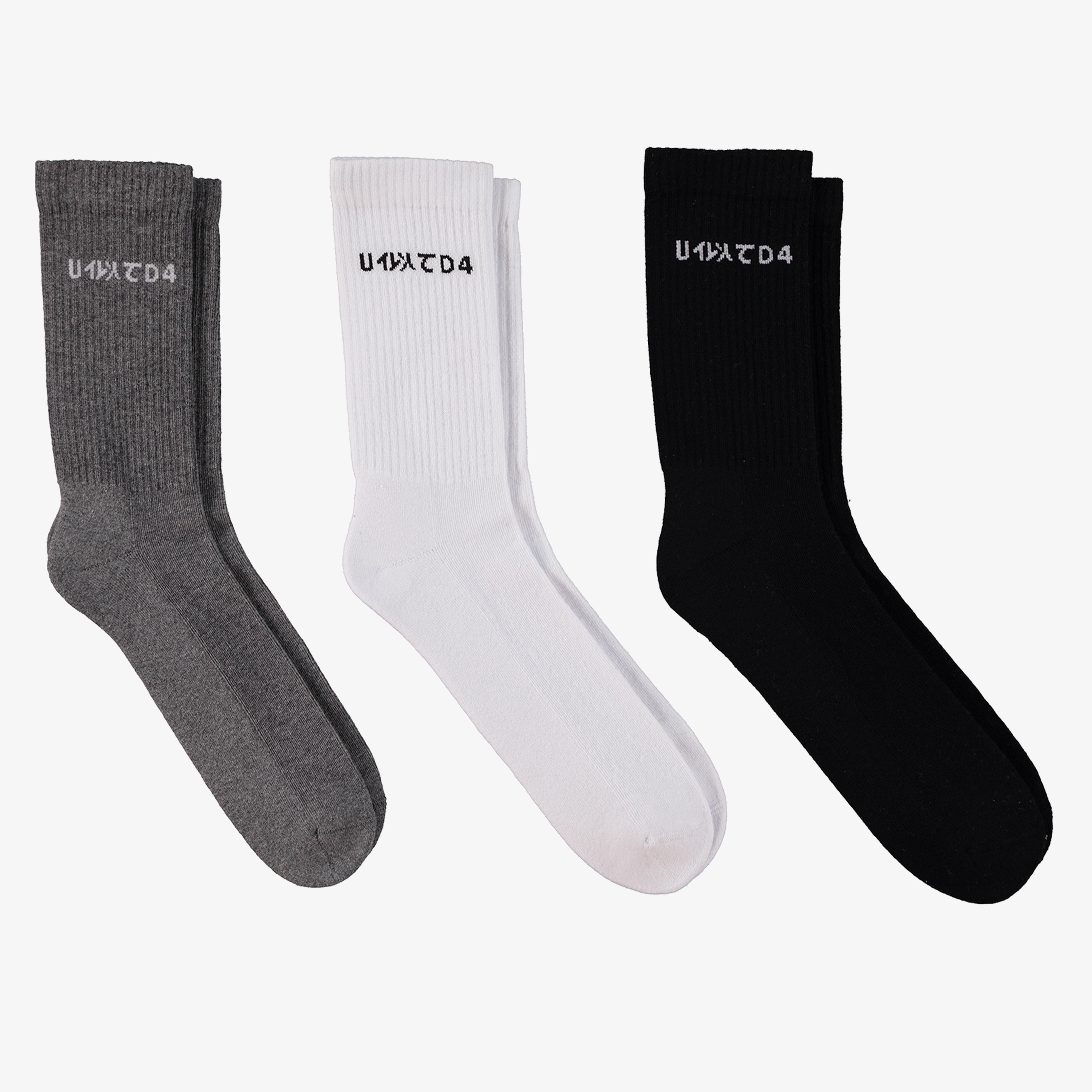 UNITED4 Classic Unisex Siyah Çorap