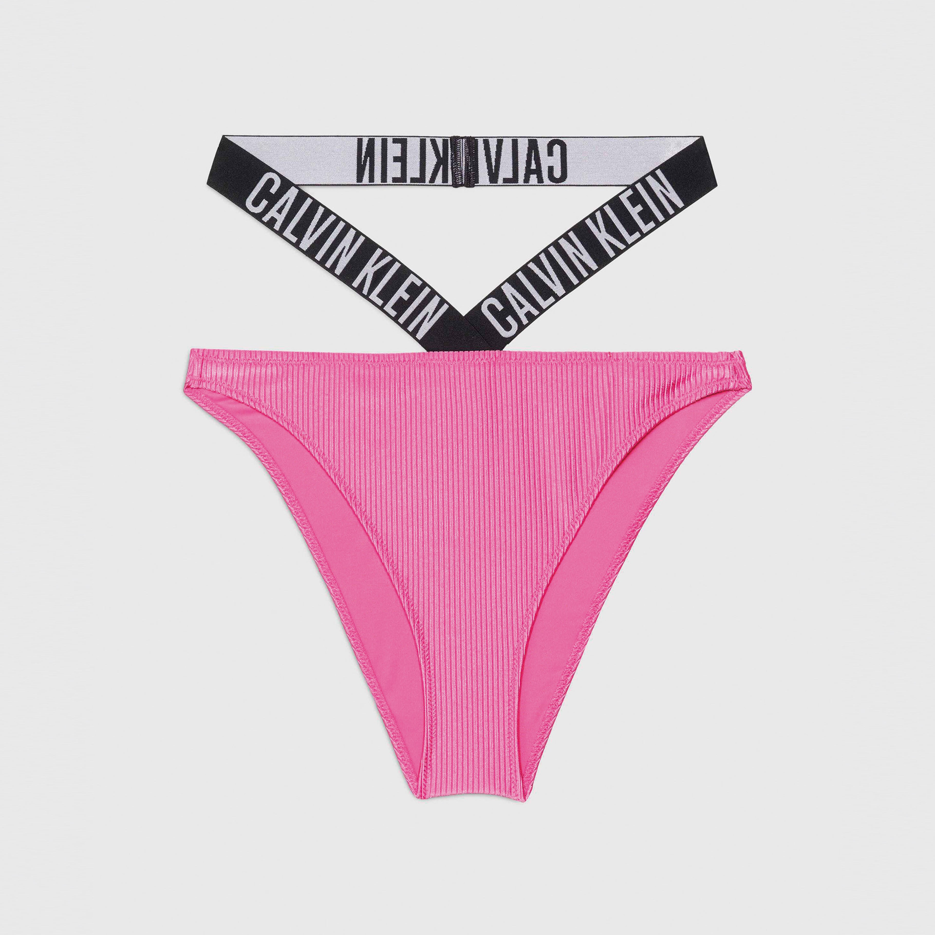 Calvin Klein Intense Power Rib Kadın Pembe Bikini Altı