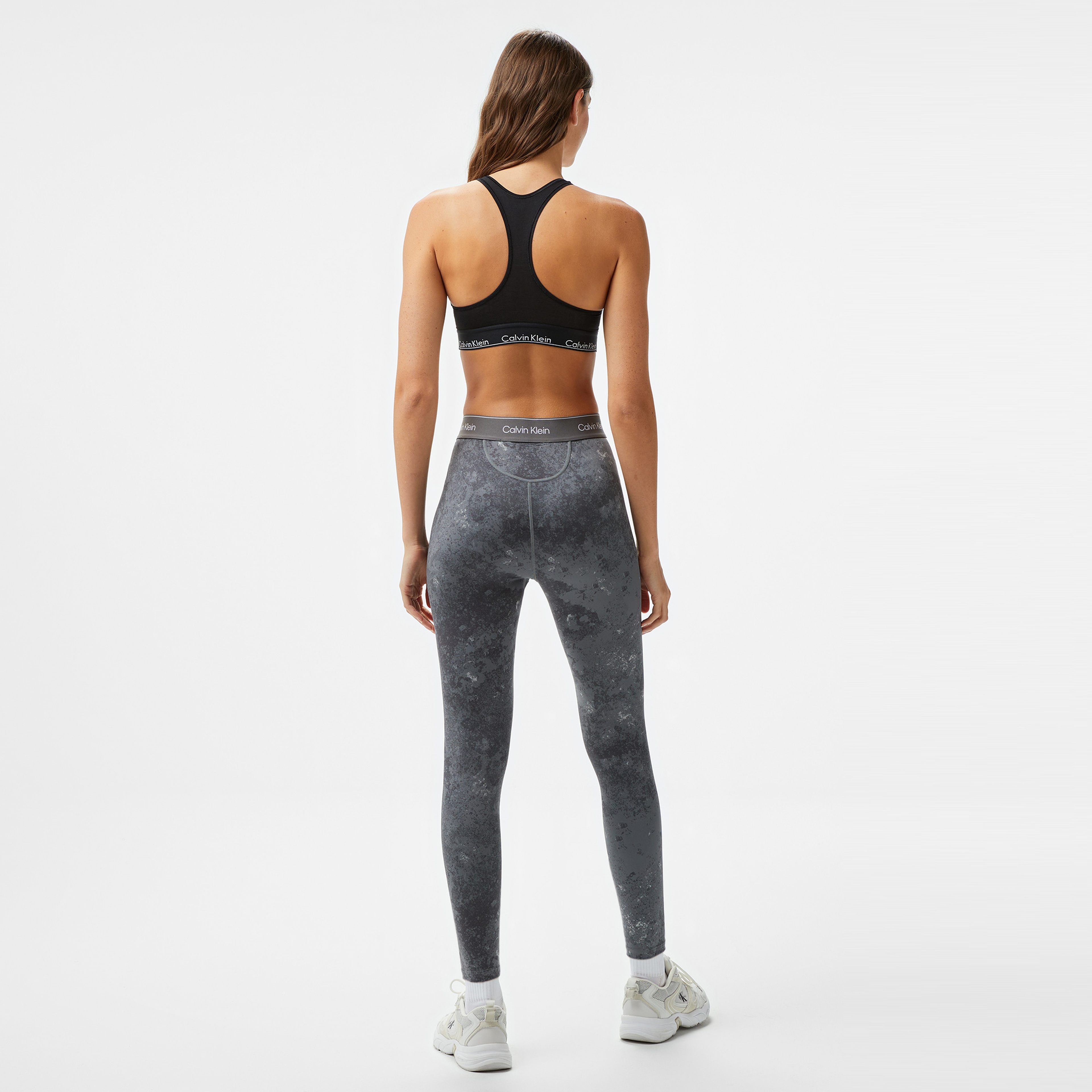 Calvin Klein High Rise Kadın Gri Tayt