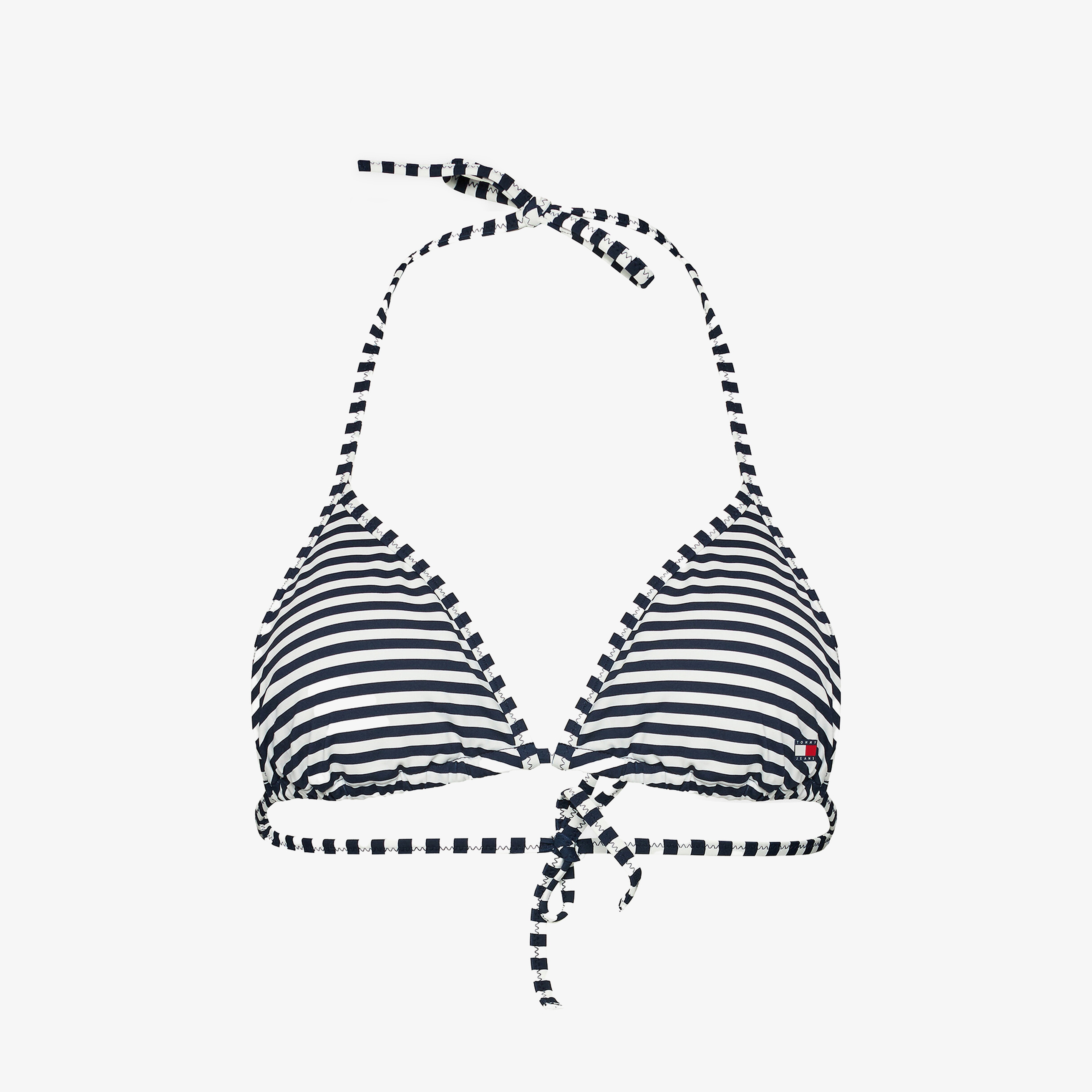 Tommy Jeans Triangle Print Kadın Mavi Bikini Üstü