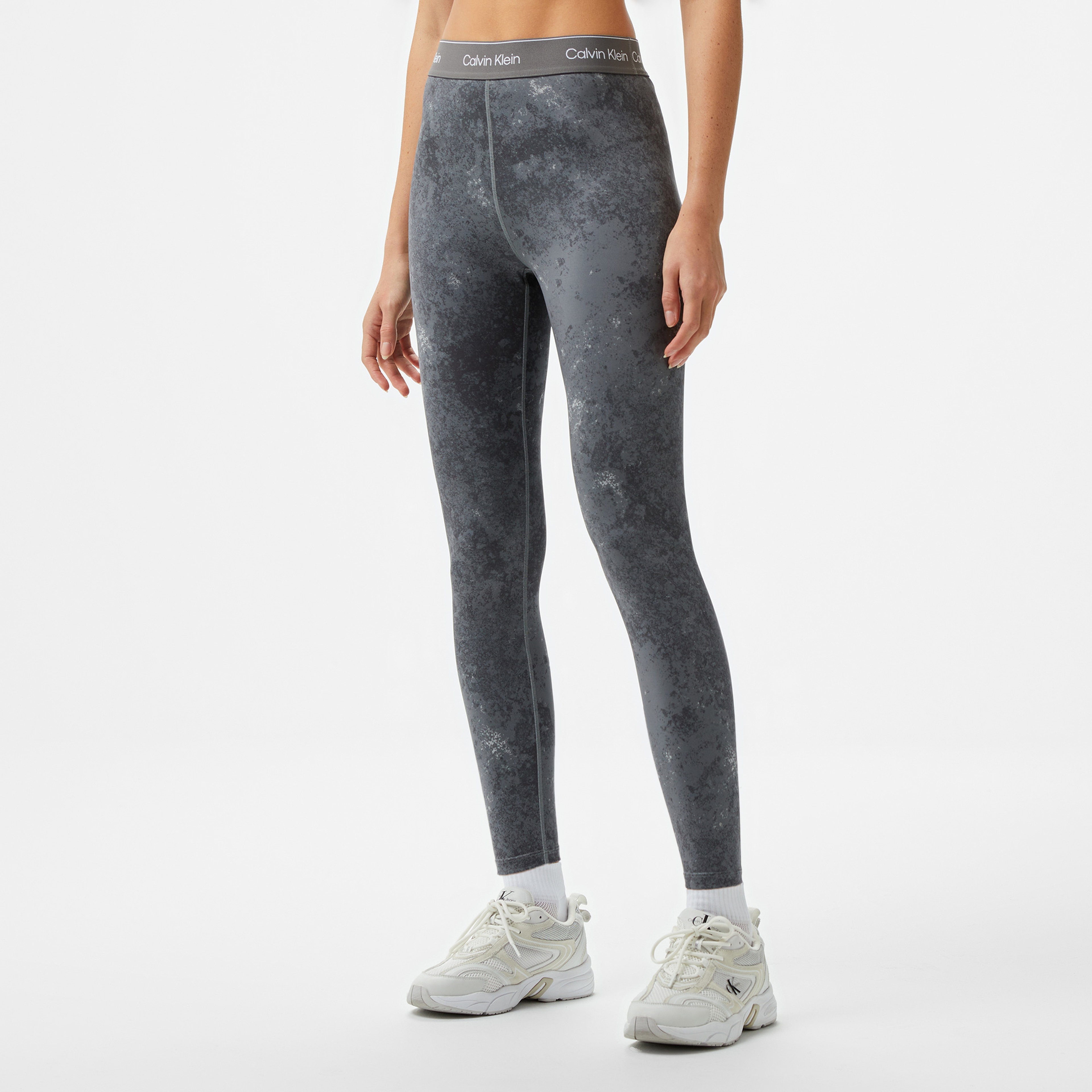 Calvin Klein High Rise Kadın Gri Tayt